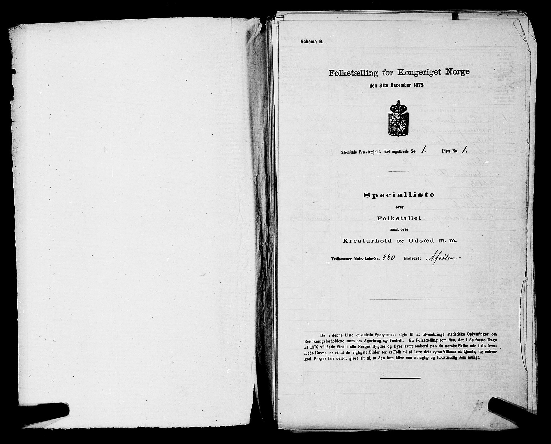 SAKO, Folketelling 1875 for 0811P Slemdal prestegjeld, 1875, s. 18