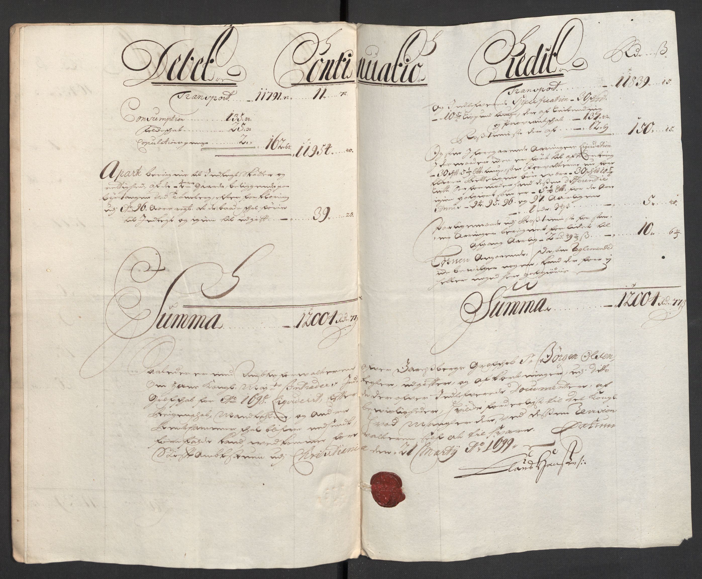 Rentekammeret inntil 1814, Reviderte regnskaper, Fogderegnskap, RA/EA-4092/R32/L1868: Fogderegnskap Jarlsberg grevskap, 1697-1699, s. 142