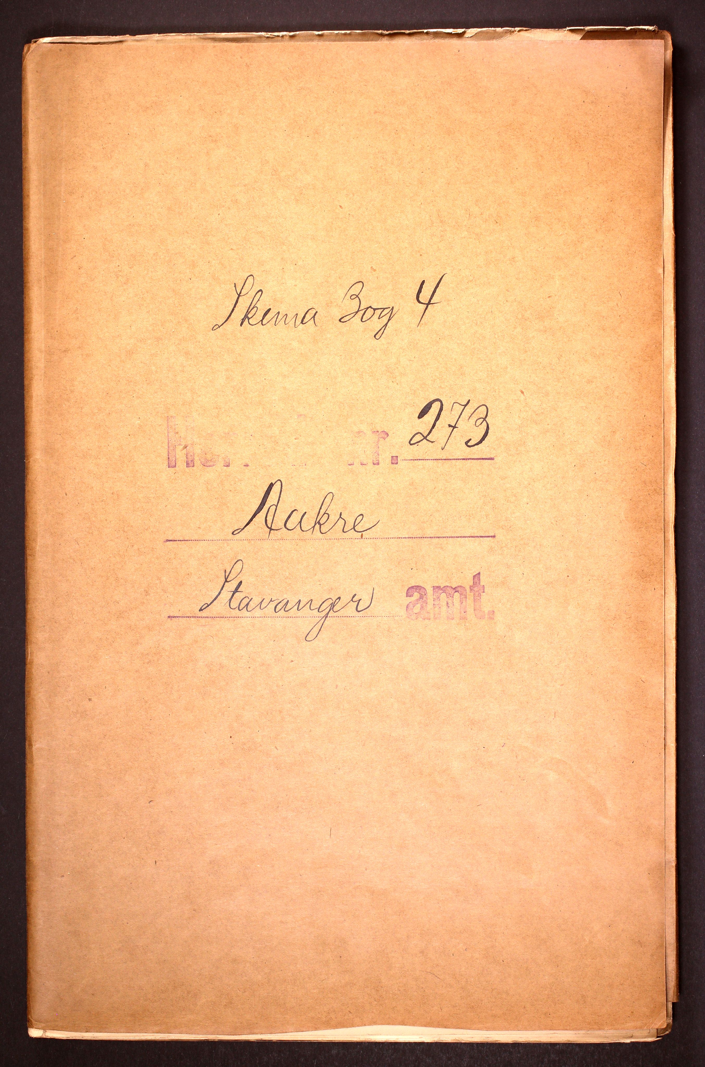 RA, Folketelling 1910 for 1149 Åkra herred, 1910, s. 1