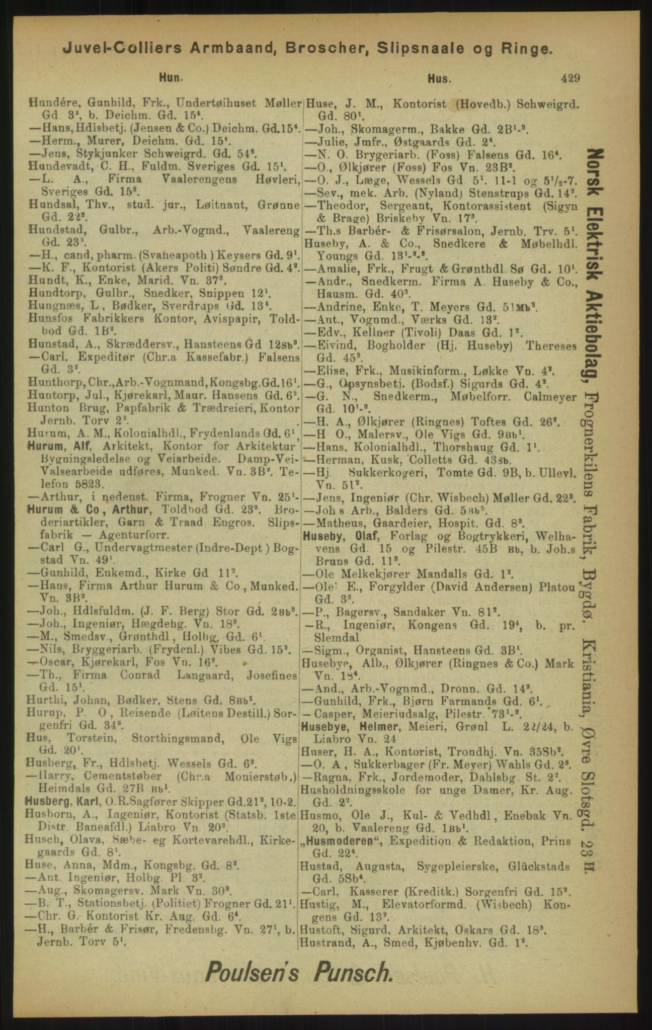 Kristiania/Oslo adressebok, PUBL/-, 1900, s. 429
