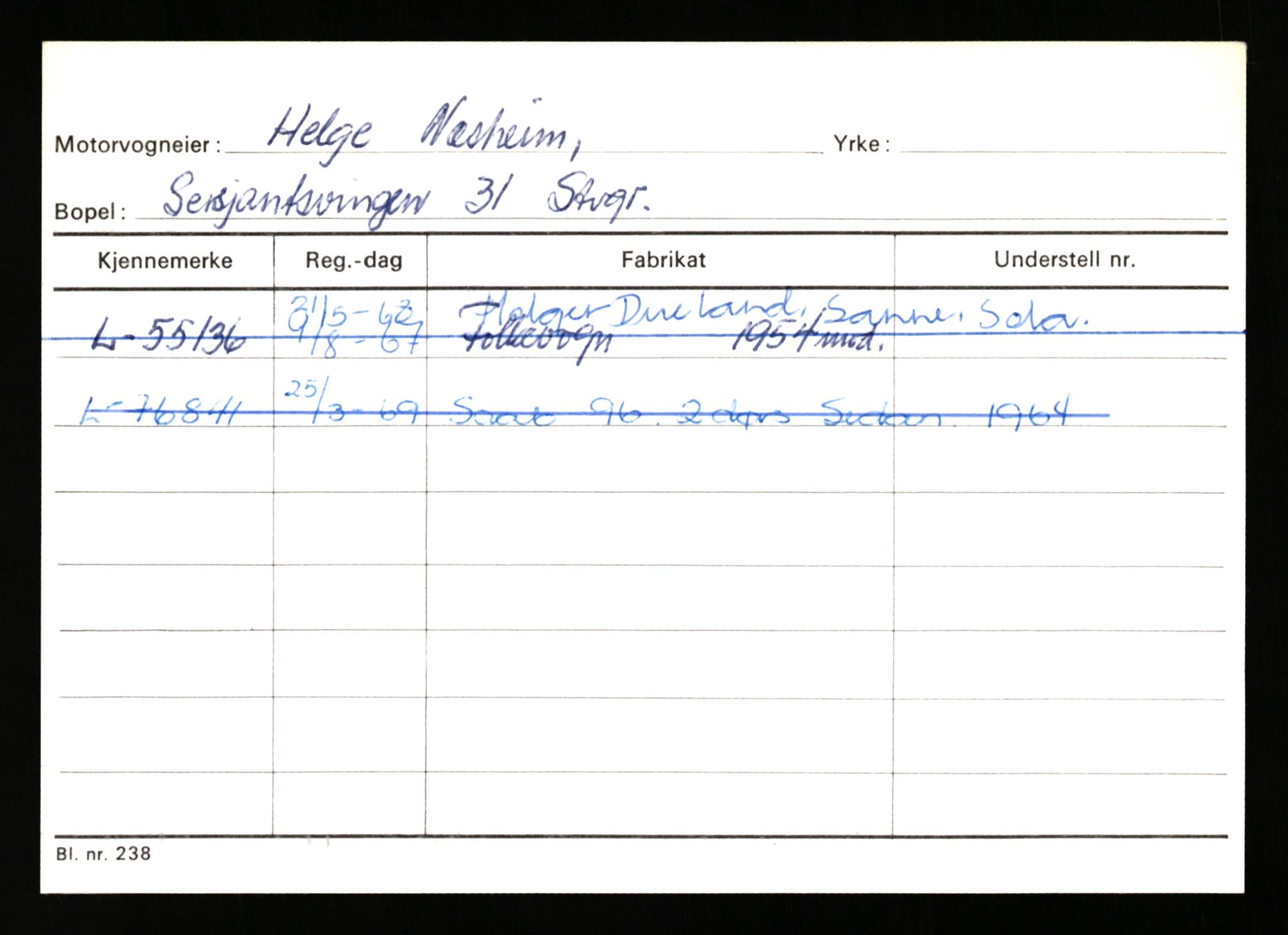 Stavanger trafikkstasjon, AV/SAST-A-101942/0/H/L0028: Næsheim - Omastrand, 1930-1971, s. 27