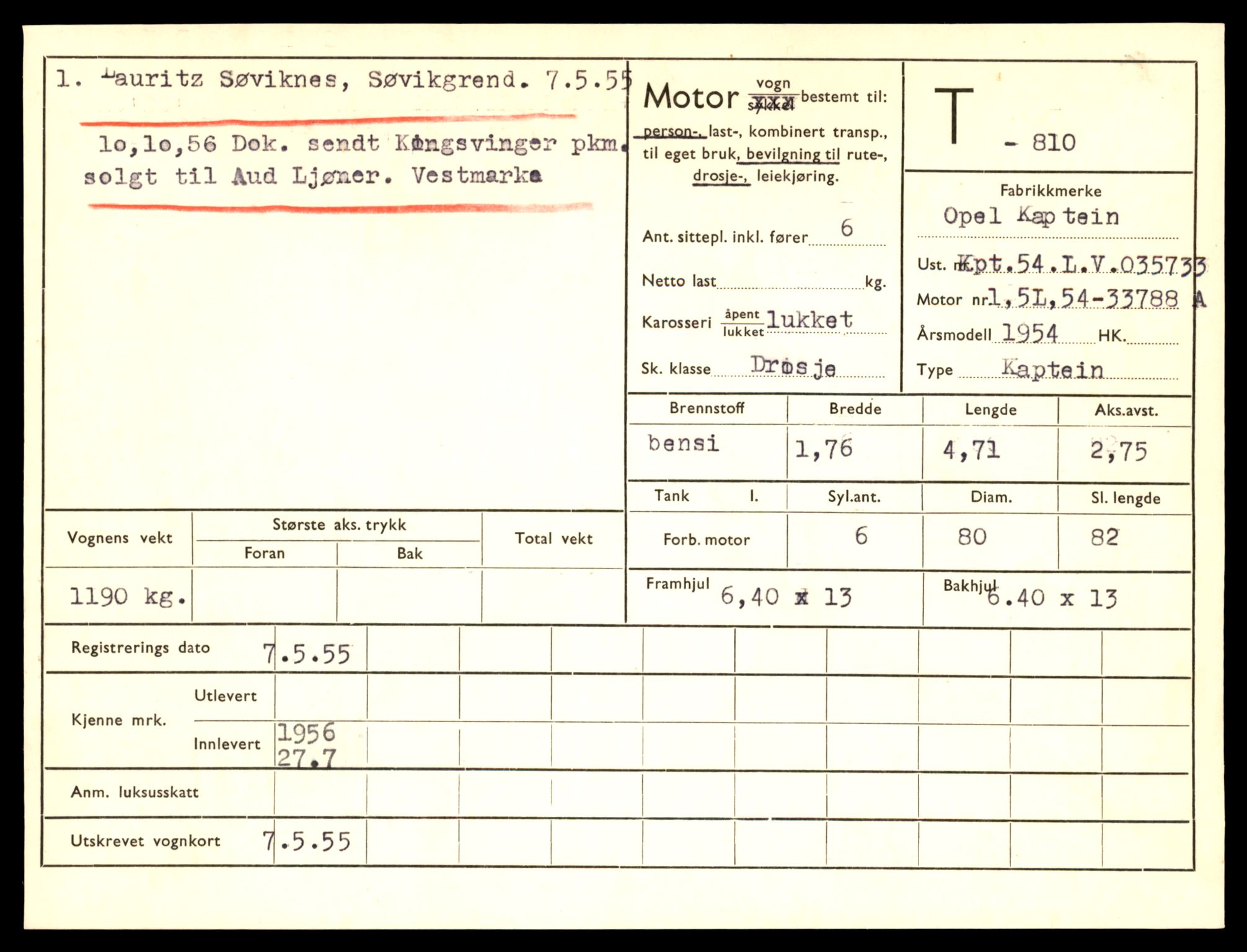 Møre og Romsdal vegkontor - Ålesund trafikkstasjon, SAT/A-4099/F/Fe/L0008: Registreringskort for kjøretøy T 747 - T 894, 1927-1998, s. 1780