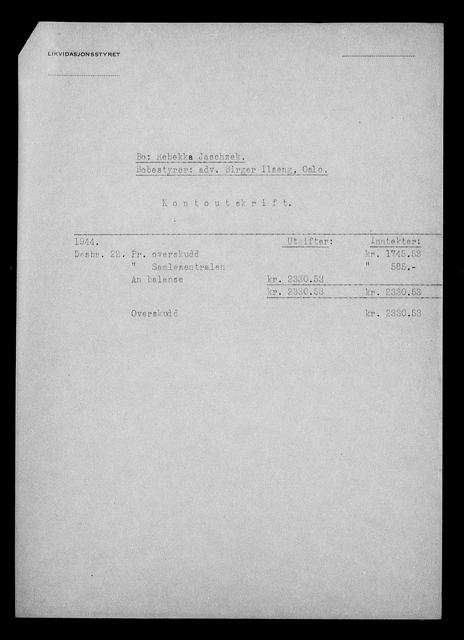 Justisdepartementet, Tilbakeføringskontoret for inndratte formuer, AV/RA-S-1564/H/Hc/Hcc/L0947: --, 1945-1947, s. 422