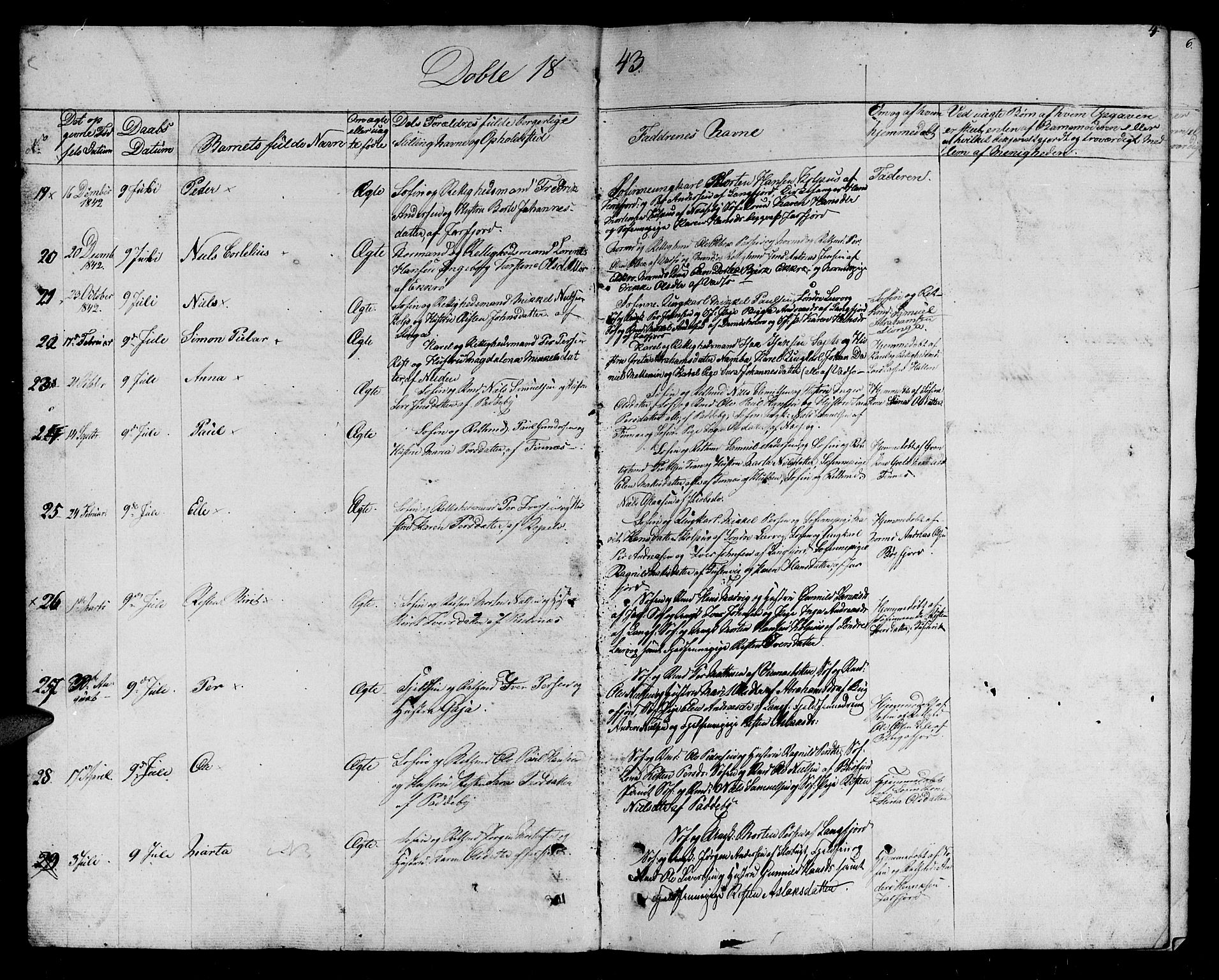 Vadsø sokneprestkontor, AV/SATØ-S-1325/H/Hb/L0001klokker: Klokkerbok nr. 1, 1843-1853, s. 4