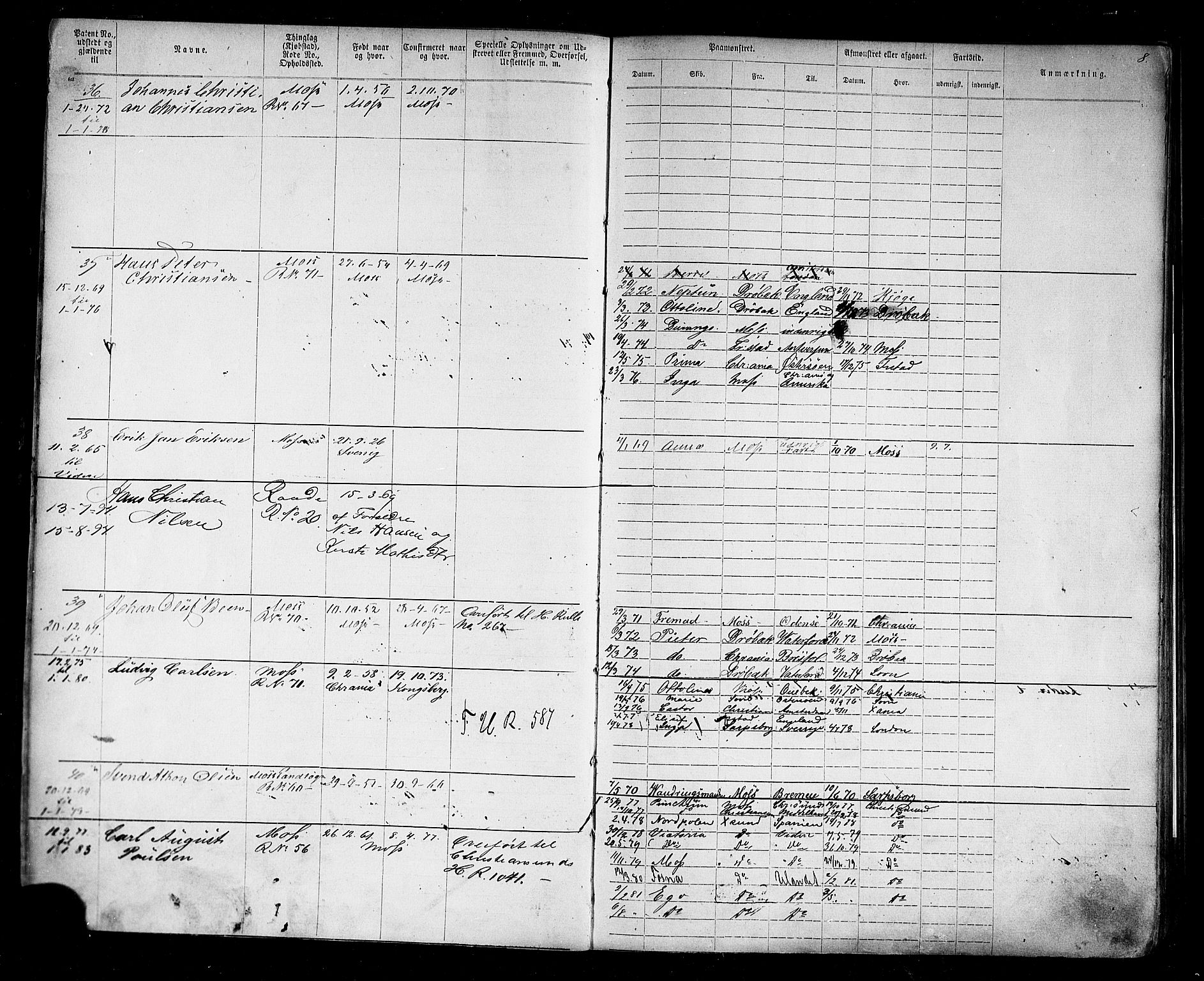 Moss mønstringskontor, AV/SAO-A-10569d/F/Fc/Fca/L0004: Annotasjonsrulle, 1868-1891, s. 12