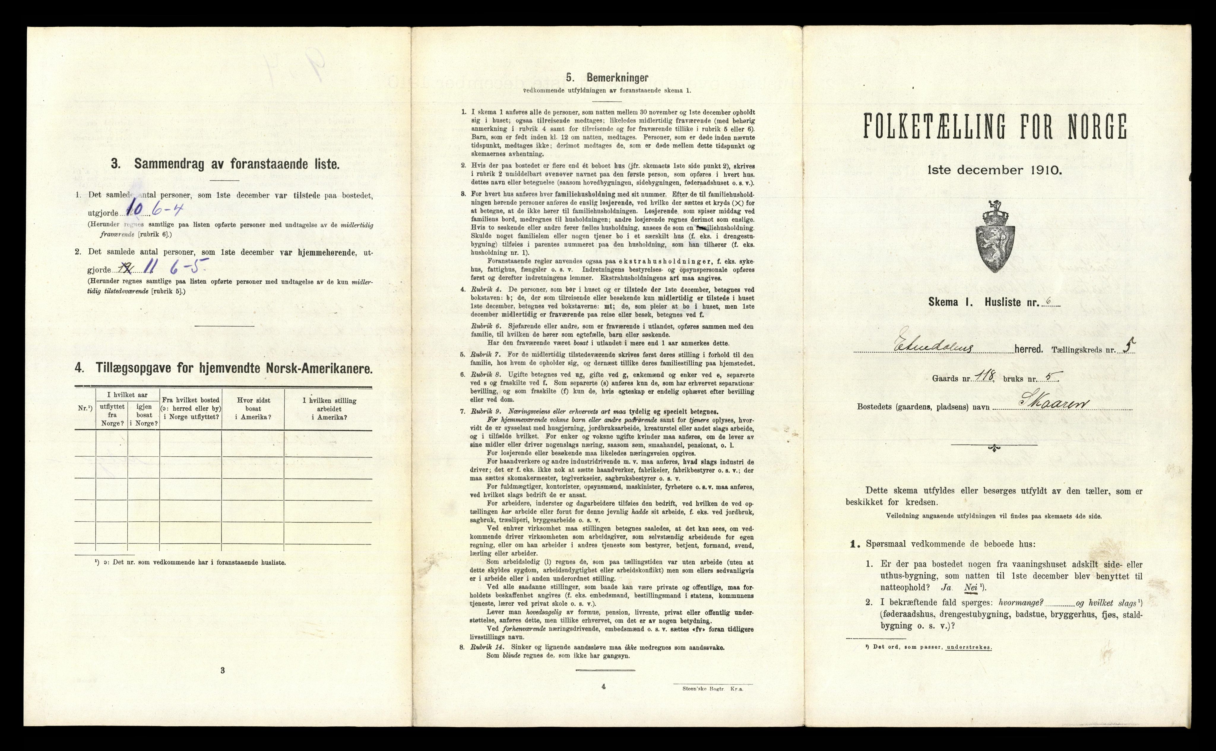 RA, Folketelling 1910 for 0541 Etnedal herred, 1910, s. 343