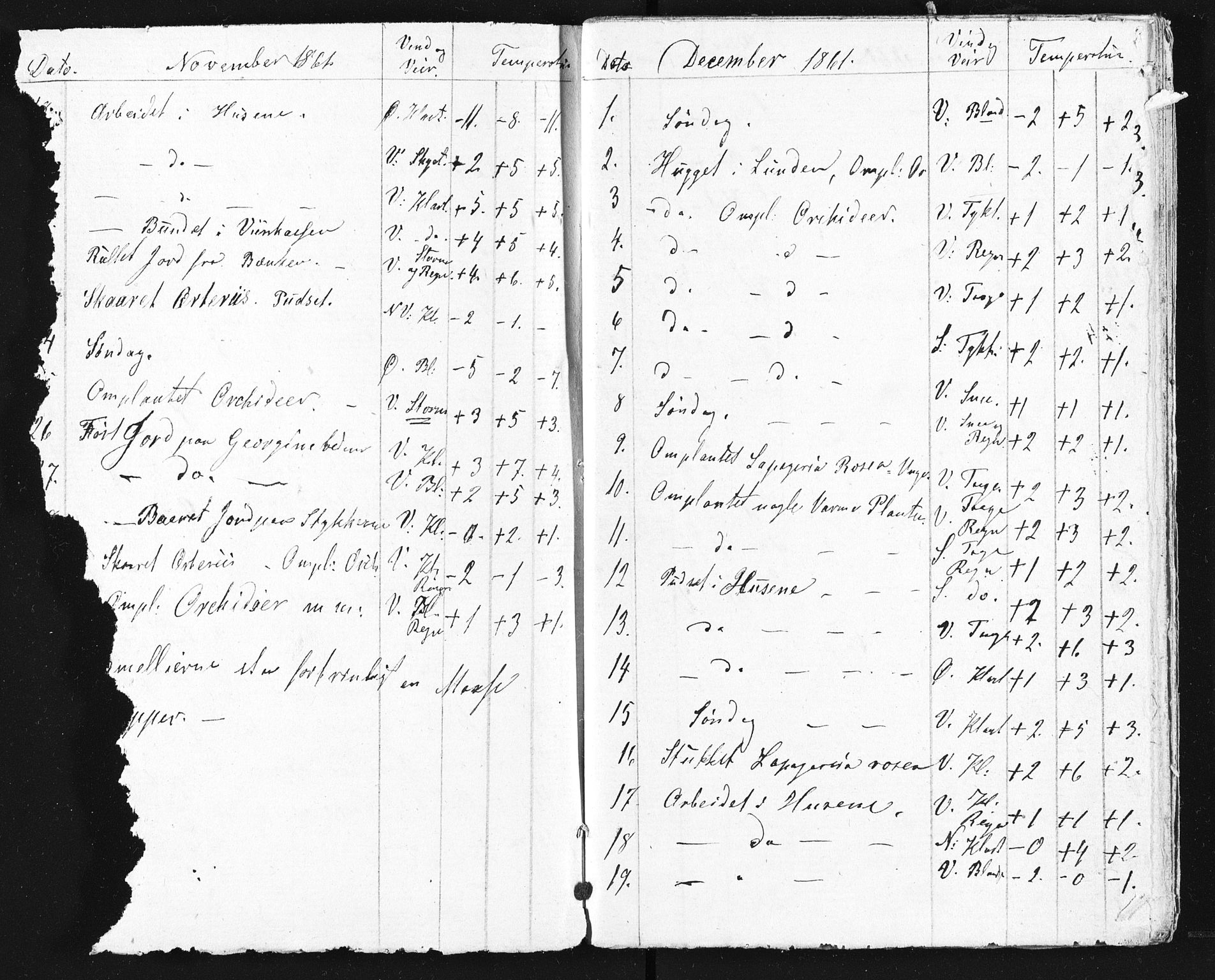Familien Aalls privatarkiv , NESJ/NJM-005/E-00003/L0001/0003/0003: Dag- og notatbøker / Dølner dagbokpakke 001, 1861