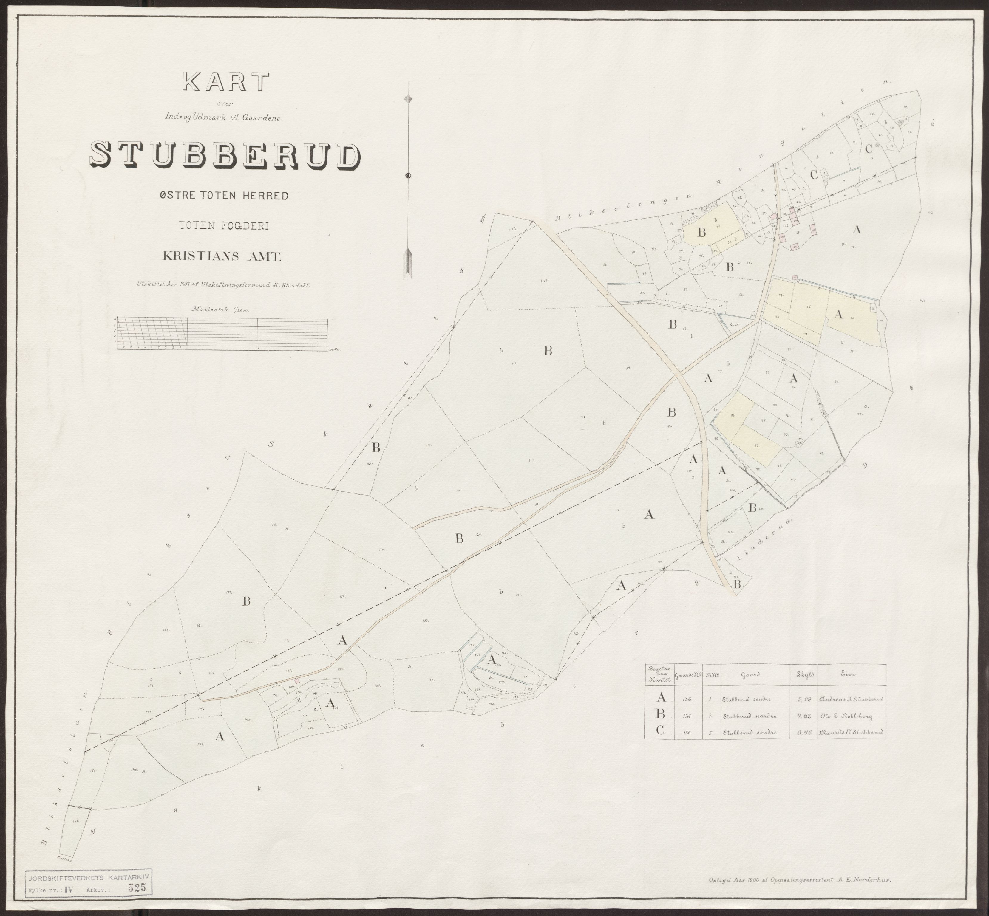Jordskifteverkets kartarkiv, RA/S-3929/T, 1859-1988, s. 634