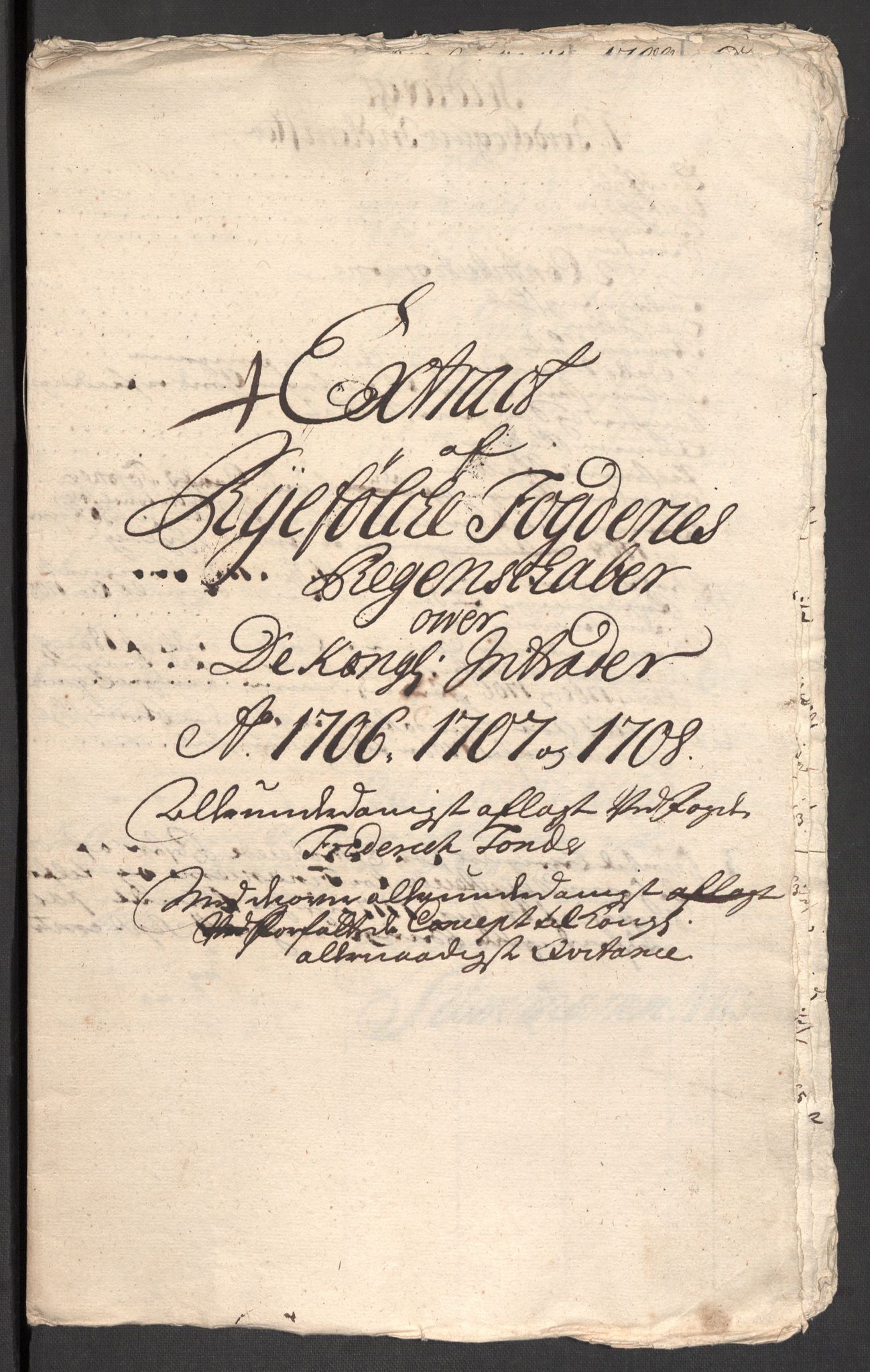 Rentekammeret inntil 1814, Reviderte regnskaper, Fogderegnskap, AV/RA-EA-4092/R47/L2861: Fogderegnskap Ryfylke, 1706-1709, s. 348