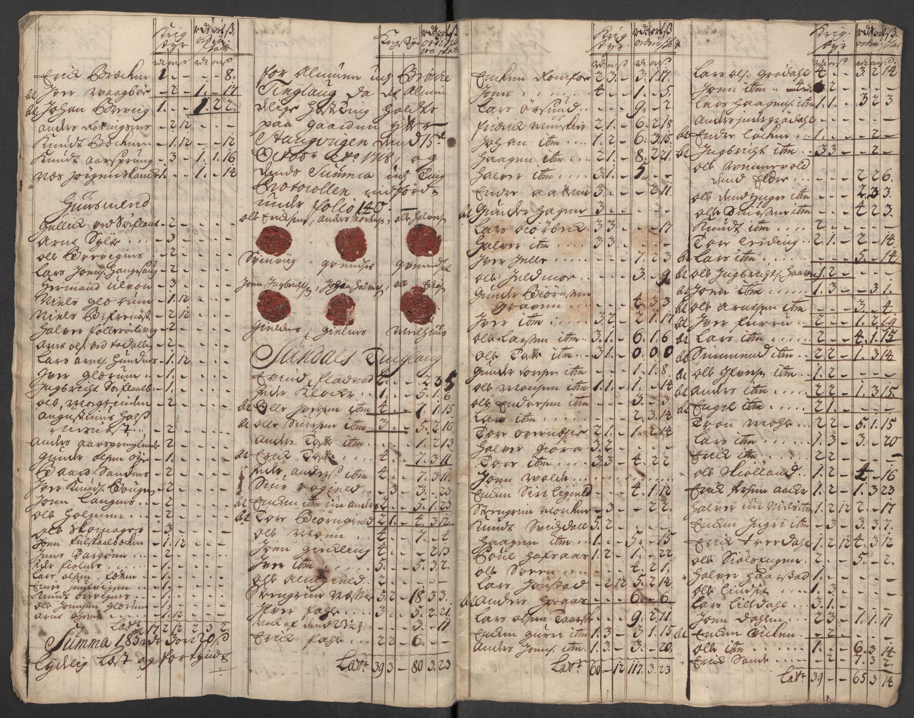 Rentekammeret inntil 1814, Reviderte regnskaper, Fogderegnskap, RA/EA-4092/R56/L3751: Fogderegnskap Nordmøre, 1718, s. 260