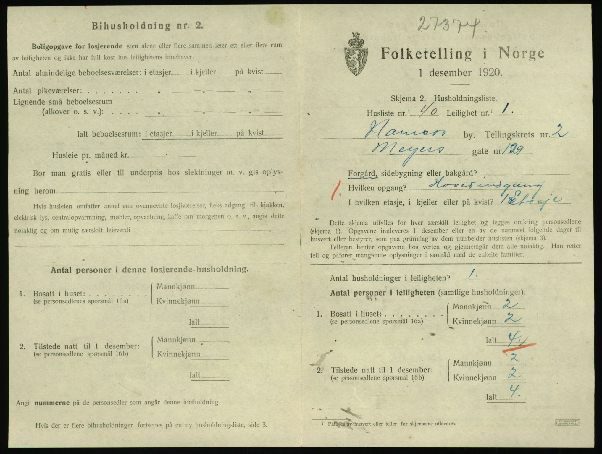 SAT, Folketelling 1920 for 1703 Namsos ladested, 1920, s. 1103