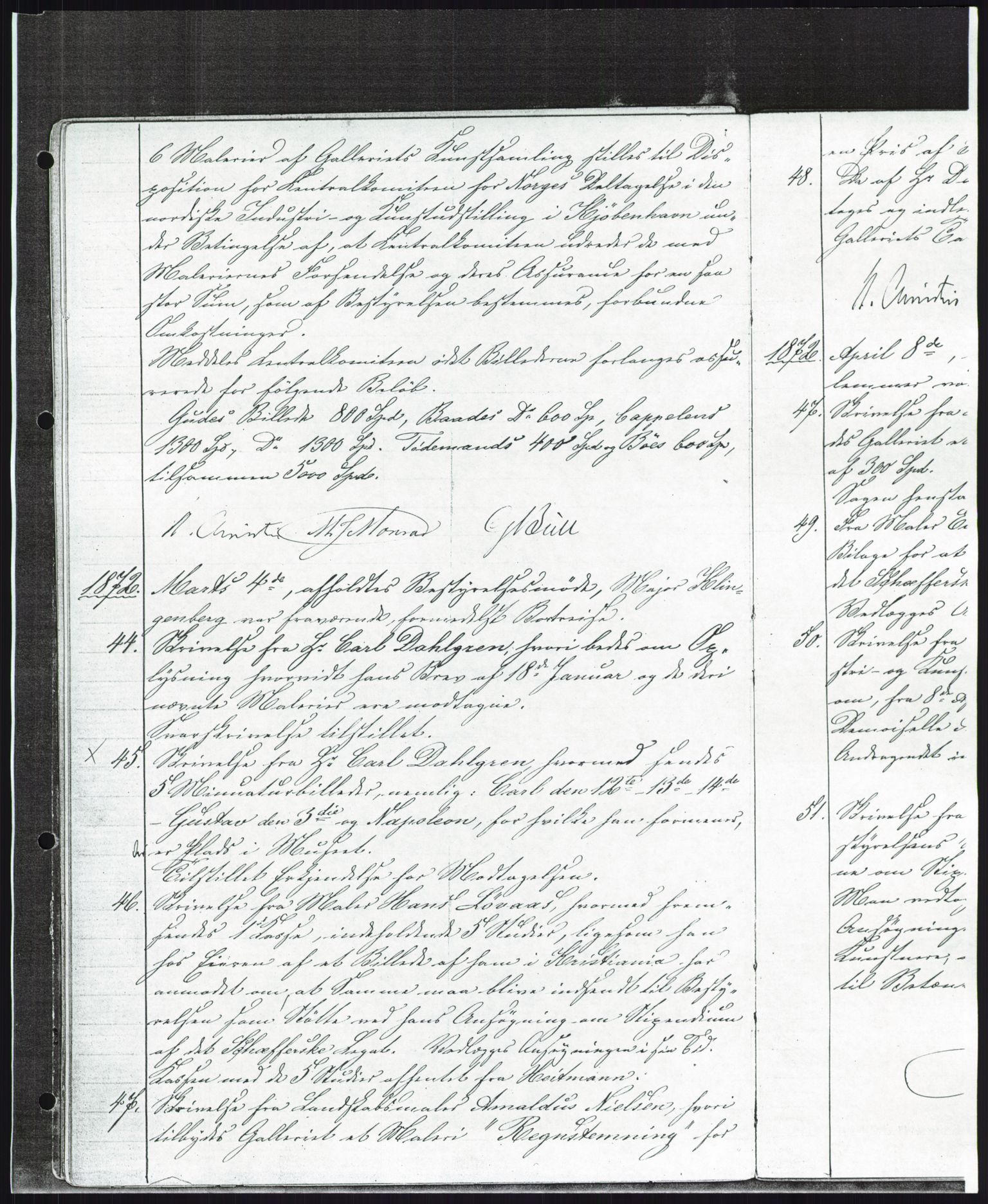 Nasjonalgalleriet, NMFK/NG-1000/A/Aa/L0001: Forhandlingsprotokoll 1869-1877, 1869-1877, s. 29