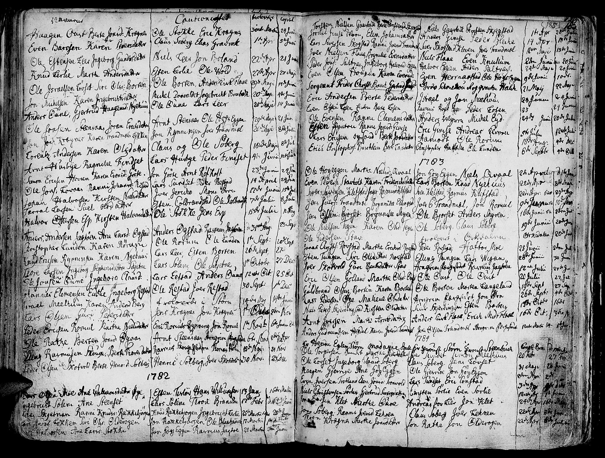 Ministerialprotokoller, klokkerbøker og fødselsregistre - Sør-Trøndelag, AV/SAT-A-1456/691/L1061: Ministerialbok nr. 691A02 /1, 1768-1815, s. 185
