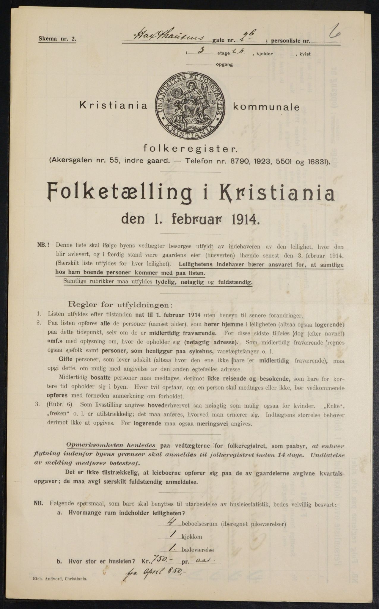 OBA, Kommunal folketelling 1.2.1914 for Kristiania, 1914, s. 35584