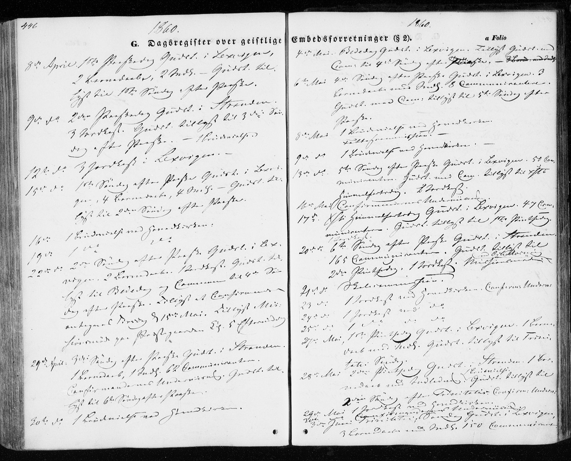 Ministerialprotokoller, klokkerbøker og fødselsregistre - Nord-Trøndelag, AV/SAT-A-1458/701/L0008: Ministerialbok nr. 701A08 /1, 1854-1863, s. 446