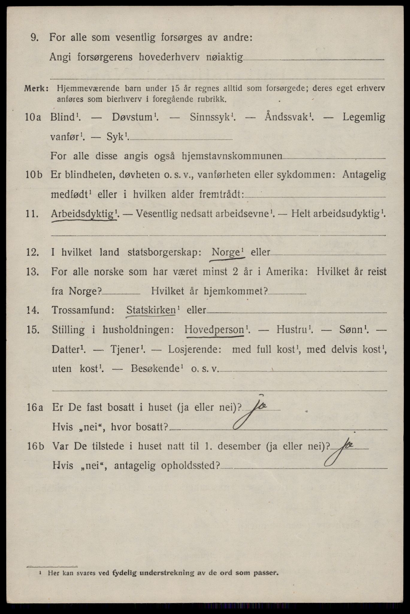 SAST, Folketelling 1920 for 1152 Torvastad herred, 1920, s. 2903