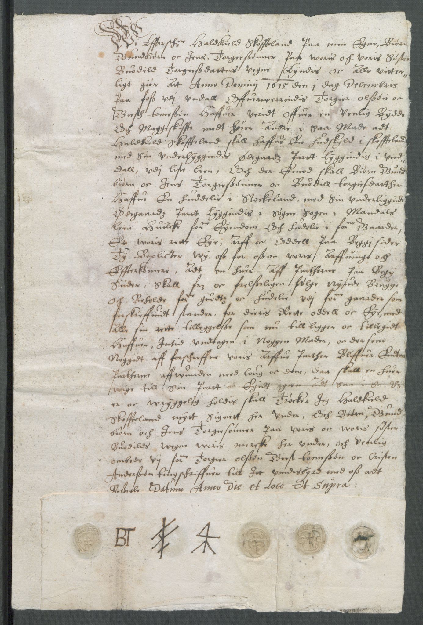 Riksarkivets diplomsamling, AV/RA-EA-5965/F02/L0124: Dokumenter, 1615, s. 64