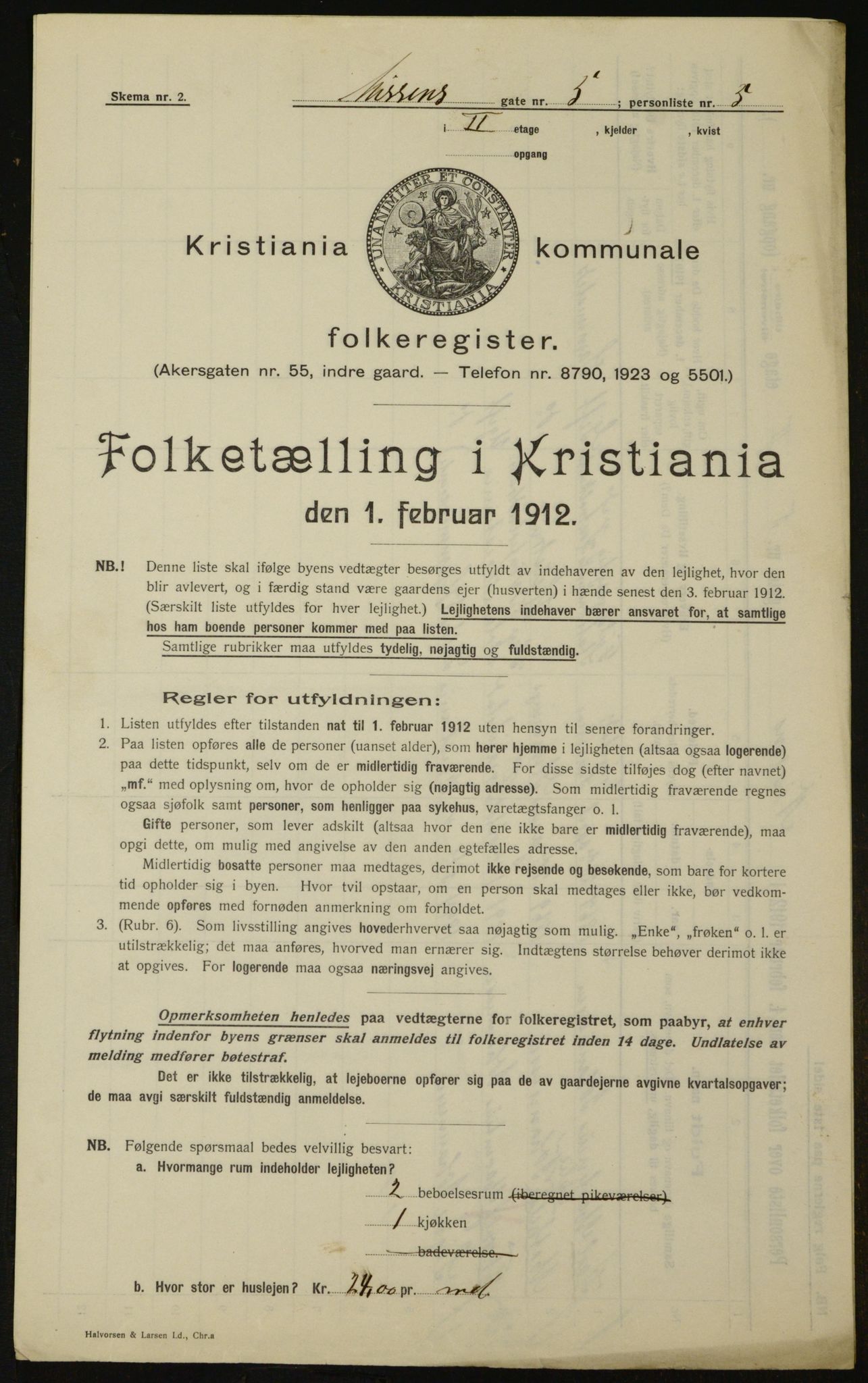 OBA, Kommunal folketelling 1.2.1912 for Kristiania, 1912, s. 71774