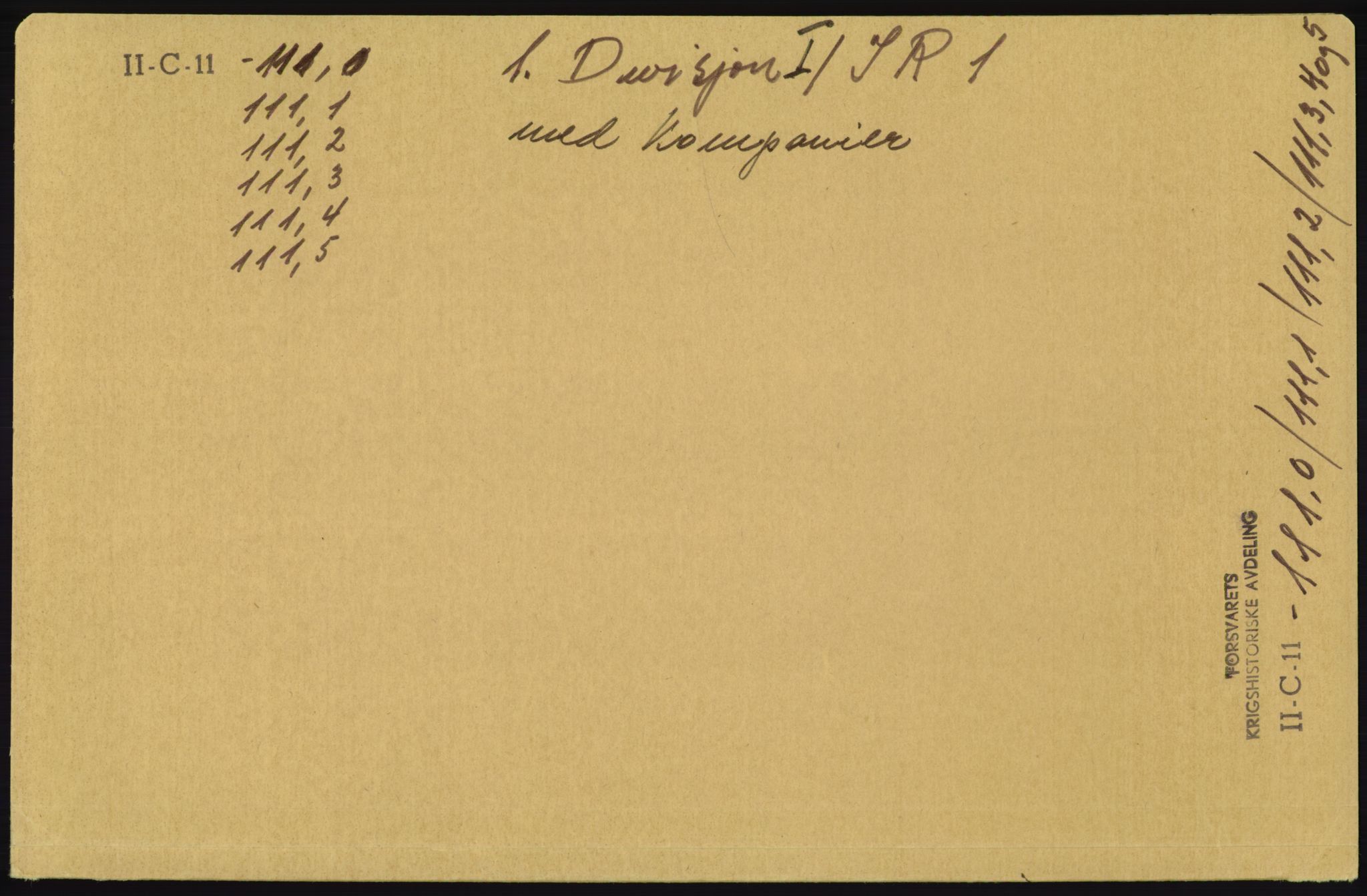 Forsvaret, Forsvarets krigshistoriske avdeling, RA/RAFA-2017/Y/Yb/L0051: II-C-11-100-111  -  1. Divisjon, 1940, s. 1446