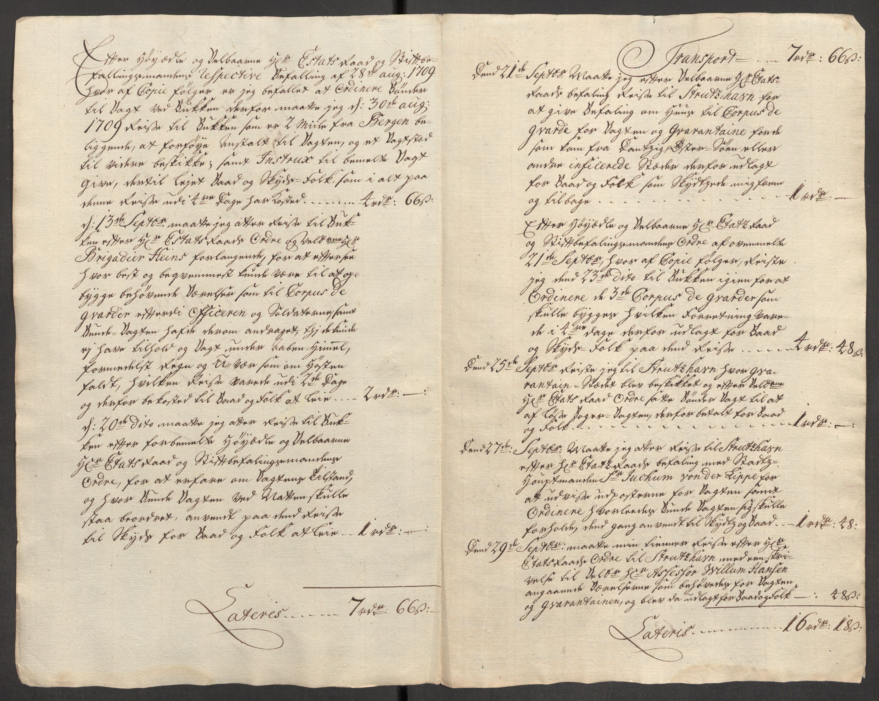 Rentekammeret inntil 1814, Reviderte regnskaper, Fogderegnskap, RA/EA-4092/R51/L3190: Fogderegnskap Nordhordland og Voss, 1709, s. 248