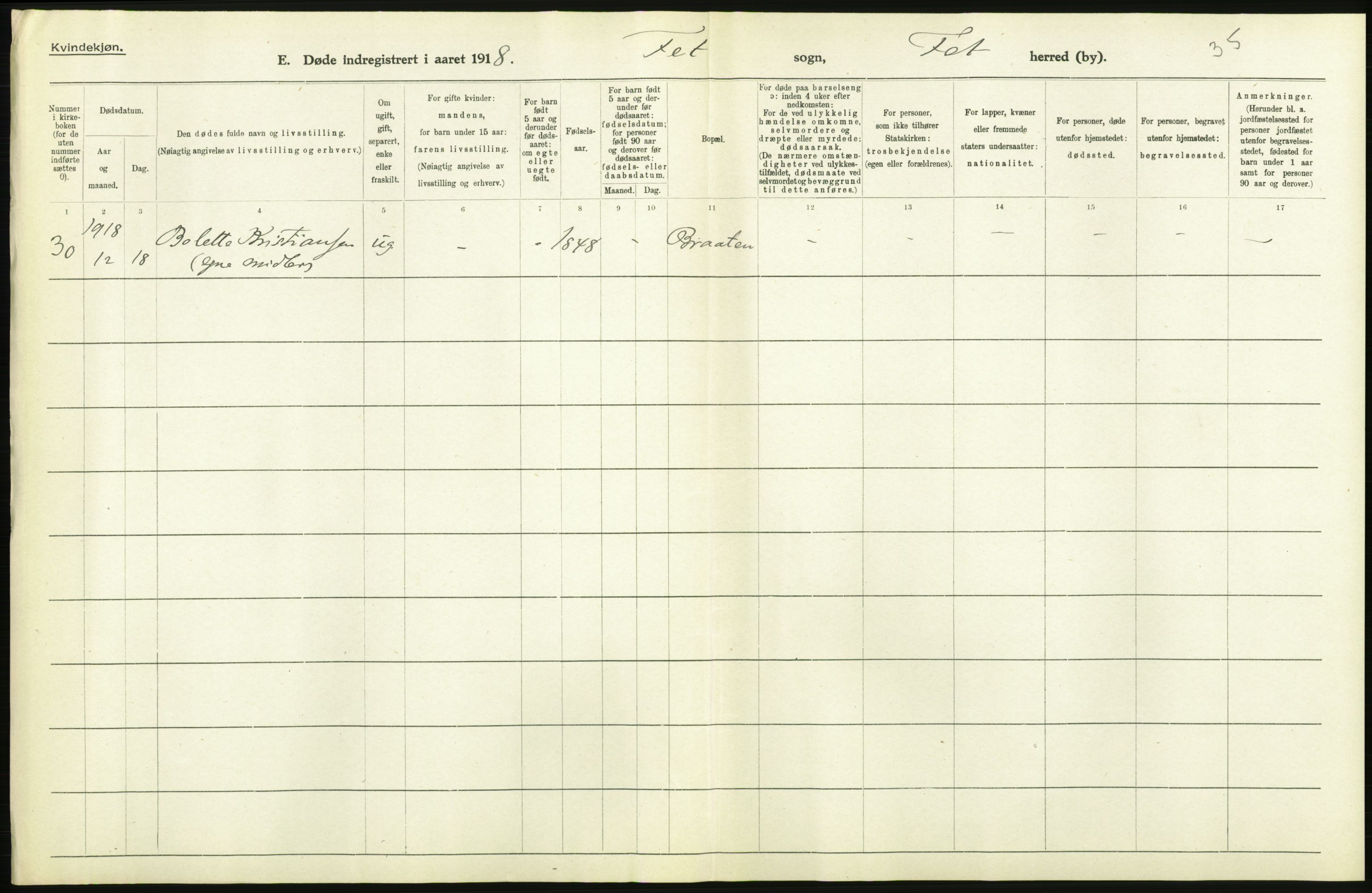 Statistisk sentralbyrå, Sosiodemografiske emner, Befolkning, AV/RA-S-2228/D/Df/Dfb/Dfbh/L0006: Akershus fylke: Døde. Bygder og byer., 1918, s. 554