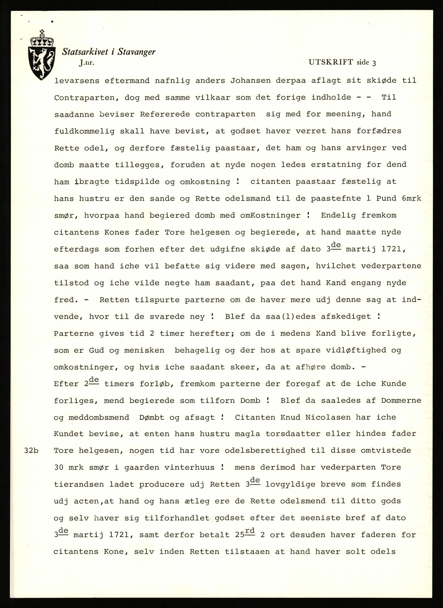 Statsarkivet i Stavanger, AV/SAST-A-101971/03/Y/Yj/L0094: Avskrifter sortert etter gårdsnavn: Vetrhus - Vik i Nerstrand, 1750-1930, s. 43