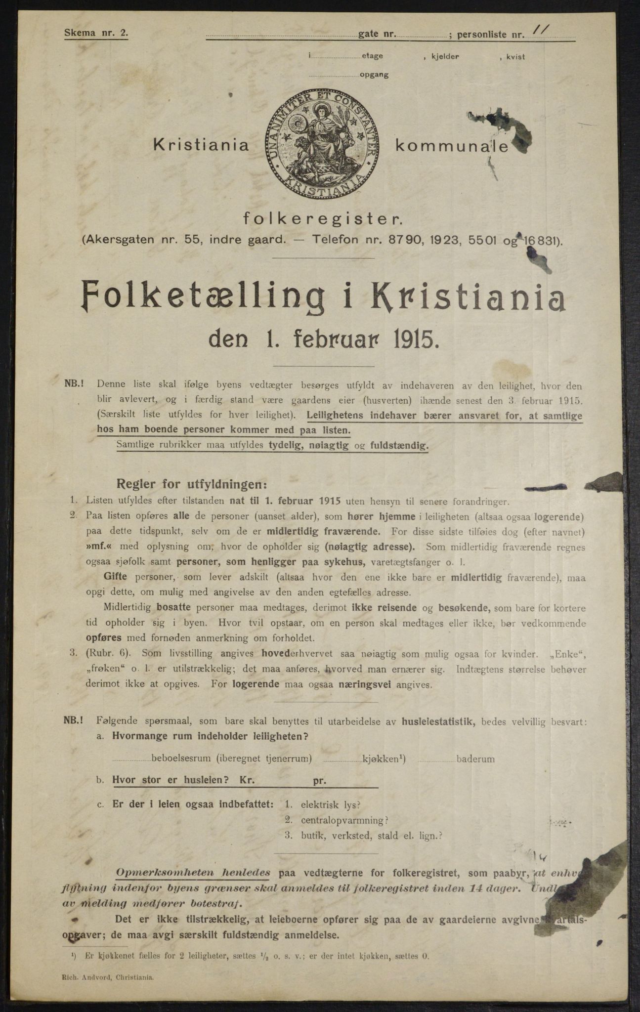 OBA, Kommunal folketelling 1.2.1915 for Kristiania, 1915, s. 75534