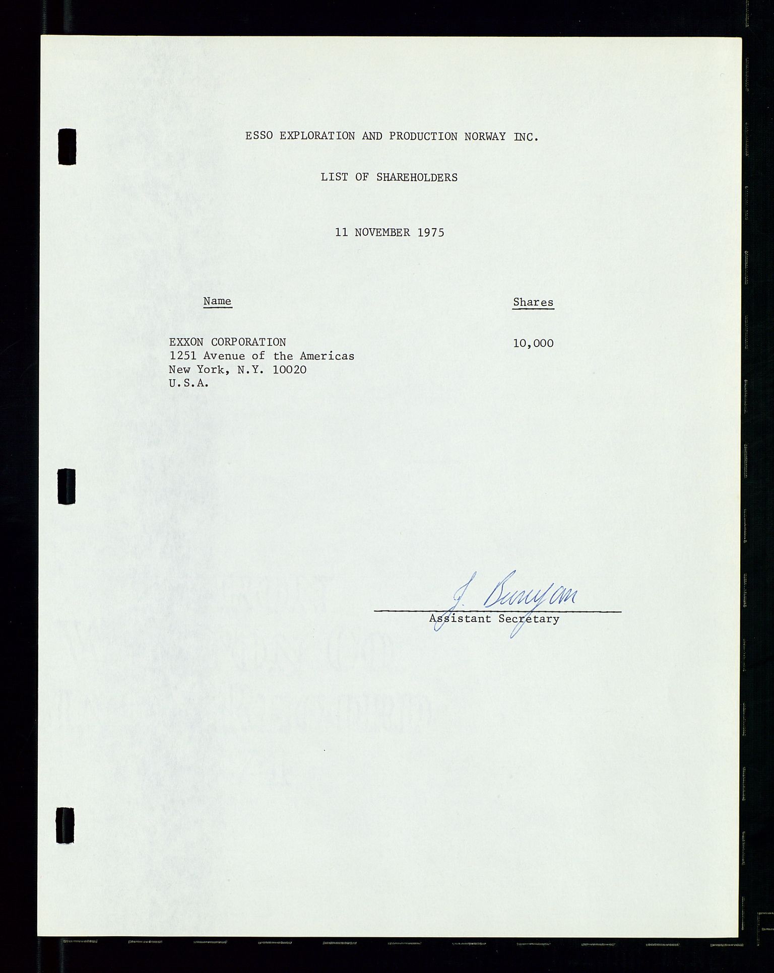 Pa 1512 - Esso Exploration and Production Norway Inc., AV/SAST-A-101917/A/Aa/L0001/0002: Styredokumenter / Corporate records, Board meeting minutes, Agreements, Stocholder meetings, 1975-1979, s. 13