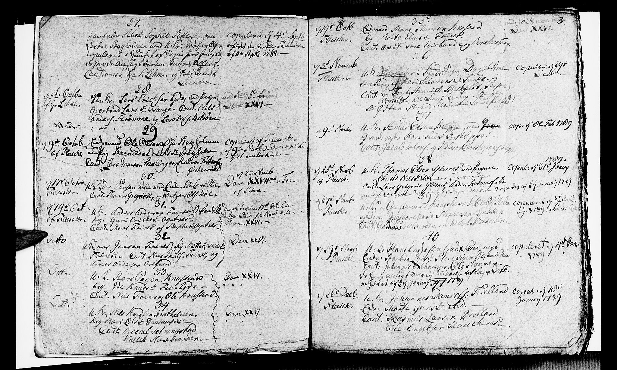 Sund sokneprestembete, AV/SAB-A-99930: Ministerialbok nr. A 8, 1788-1815, s. 3