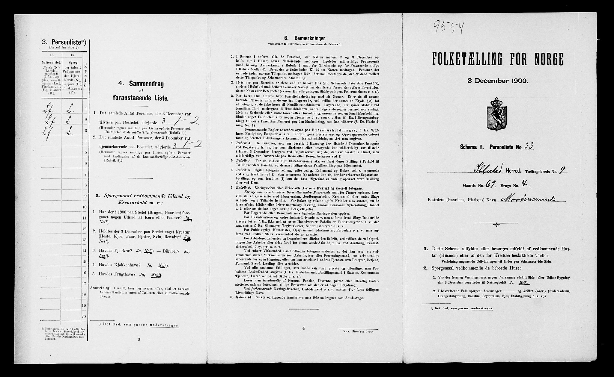 SATØ, Folketelling 1900 for 1917 Ibestad herred, 1900, s. 1230