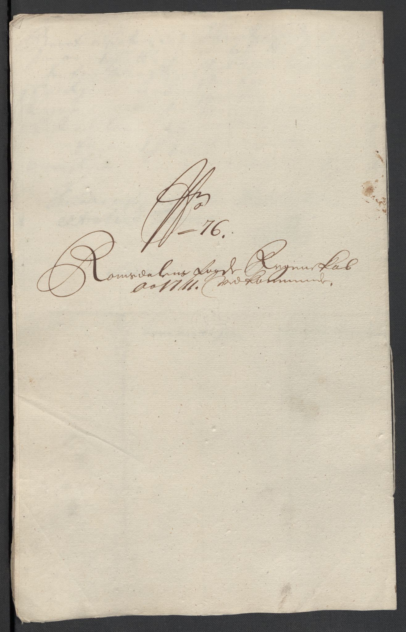 Rentekammeret inntil 1814, Reviderte regnskaper, Fogderegnskap, RA/EA-4092/R55/L3660: Fogderegnskap Romsdal, 1711, s. 352