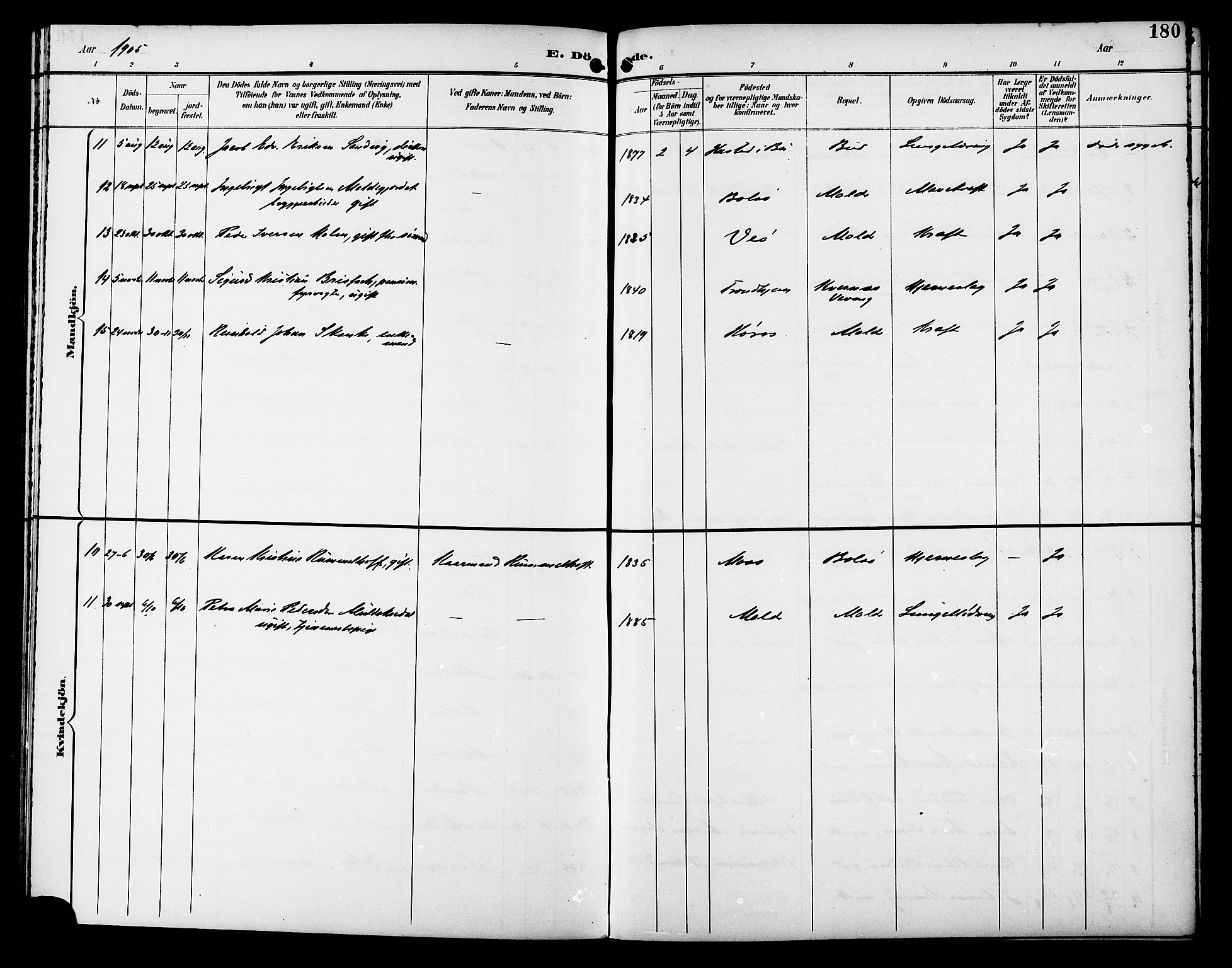 Ministerialprotokoller, klokkerbøker og fødselsregistre - Møre og Romsdal, AV/SAT-A-1454/558/L0702: Klokkerbok nr. 558C03, 1894-1915, s. 180