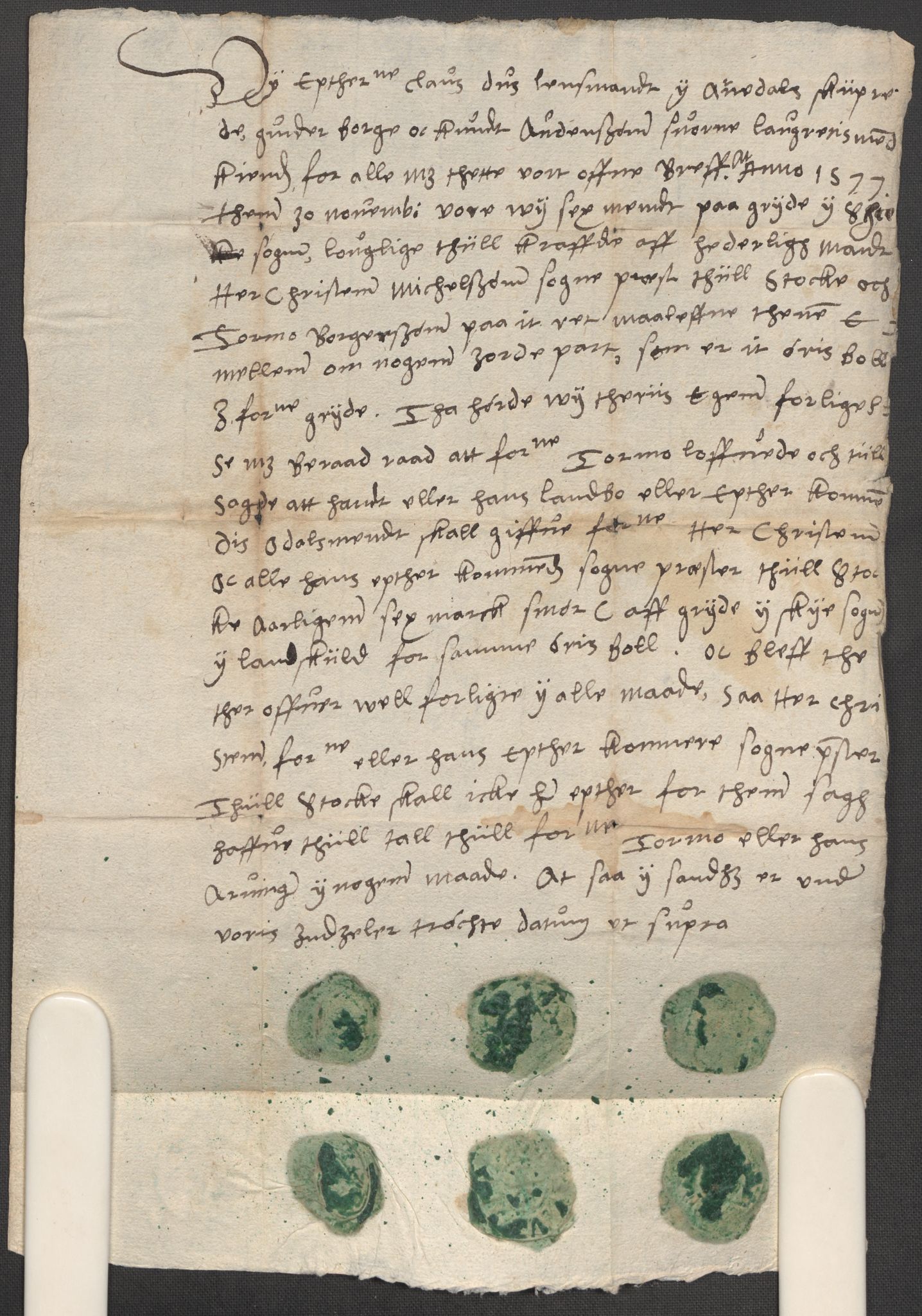 Riksarkivets diplomsamling, AV/RA-EA-5965/F15/L0021: Prestearkiv - Vestfold, 1573-1858, s. 170