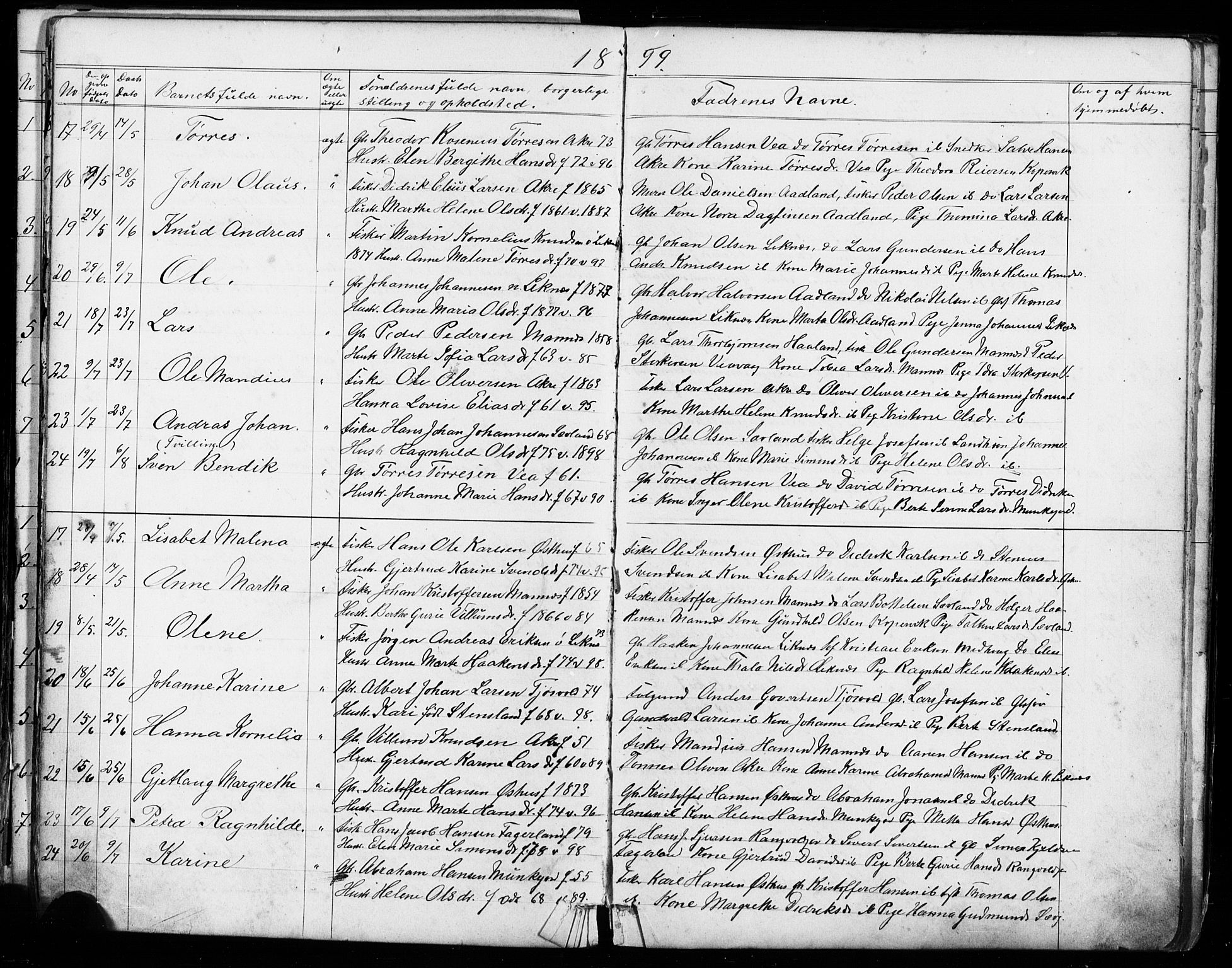Kopervik sokneprestkontor, AV/SAST-A-101850/H/Ha/Hab/L0002: Klokkerbok nr. B 2, 1881-1905, s. 89