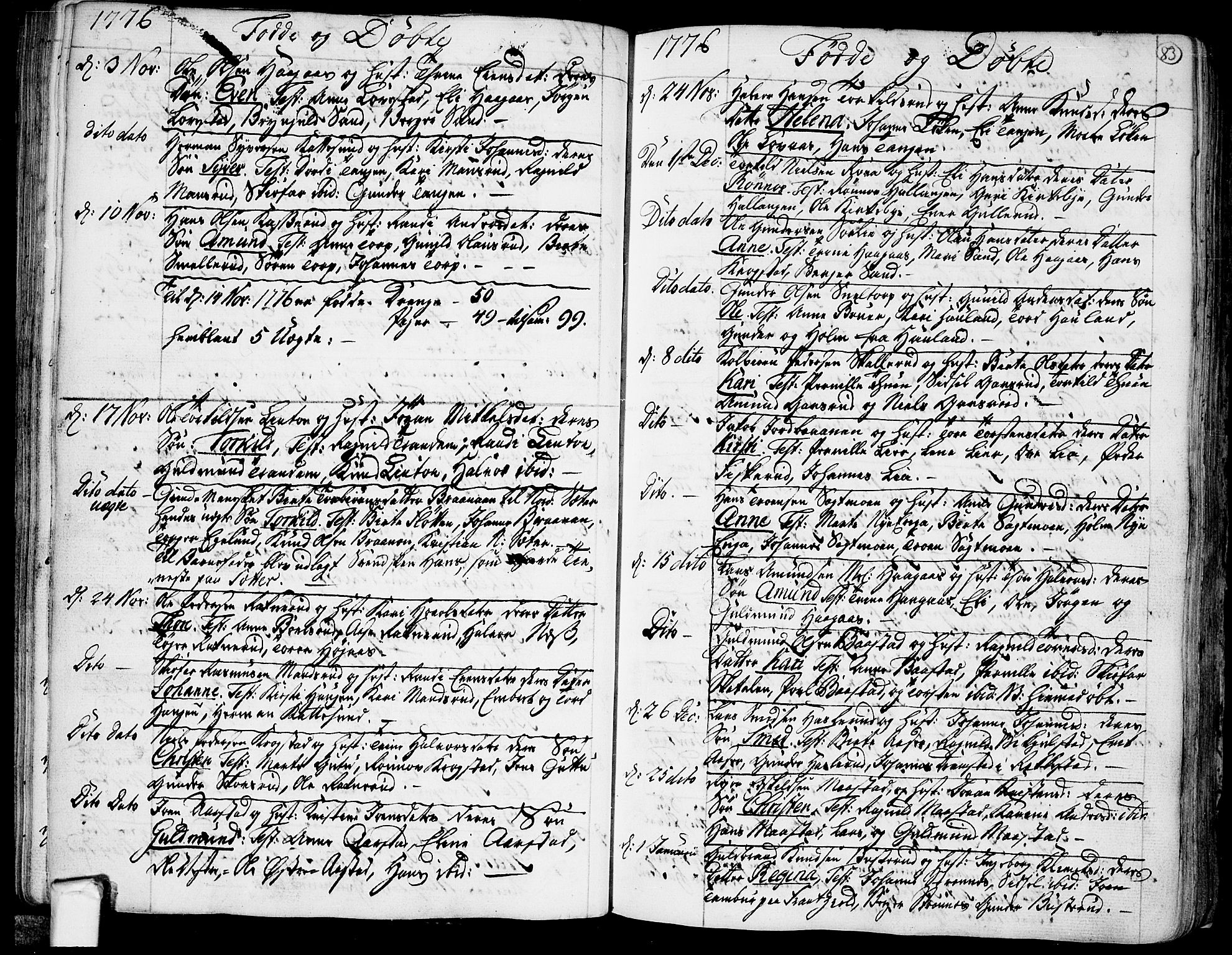 Trøgstad prestekontor Kirkebøker, SAO/A-10925/F/Fa/L0004: Ministerialbok nr. I 4, 1750-1784, s. 83
