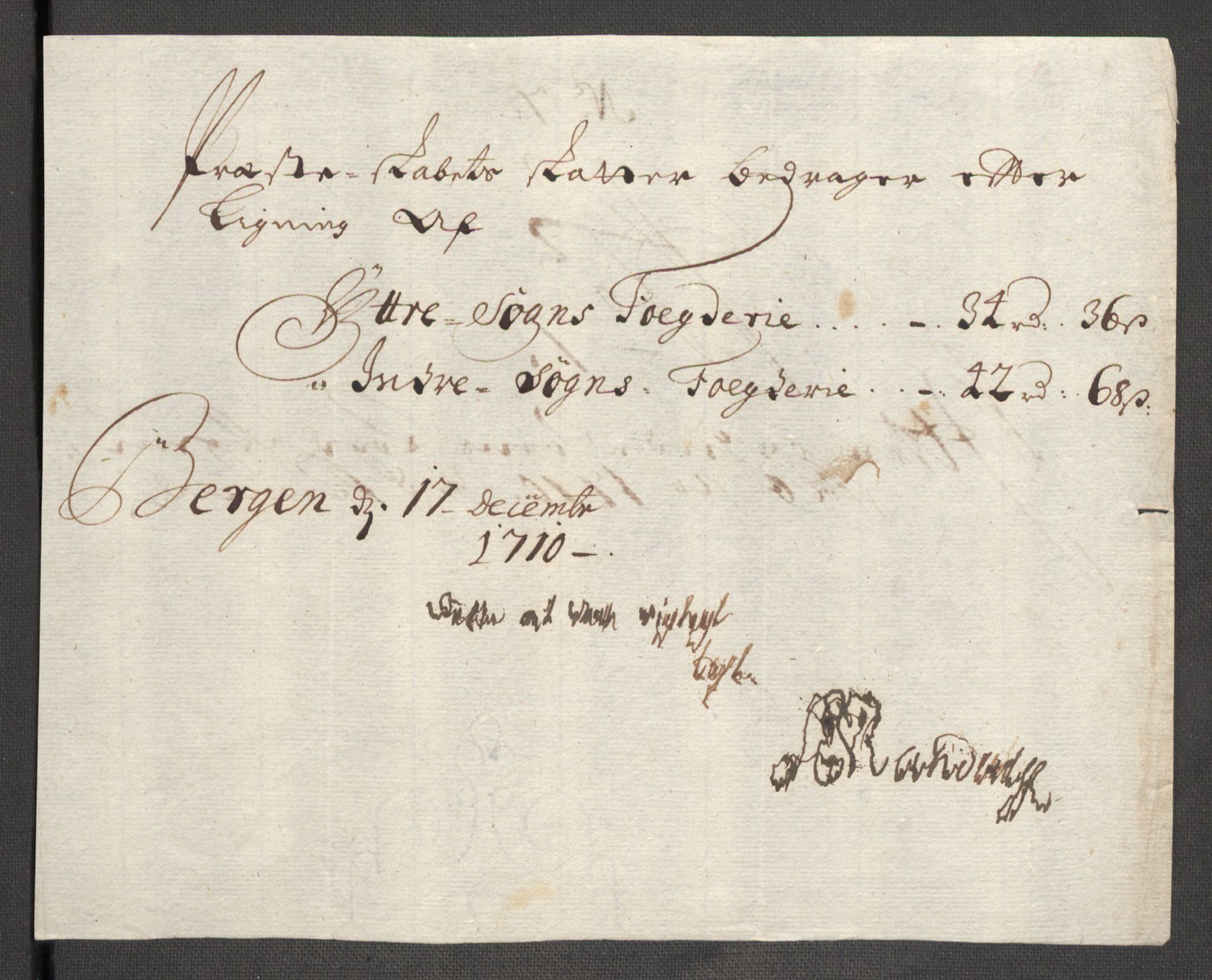 Rentekammeret inntil 1814, Reviderte regnskaper, Fogderegnskap, RA/EA-4092/R52/L3316: Fogderegnskap Sogn, 1709-1710, s. 337