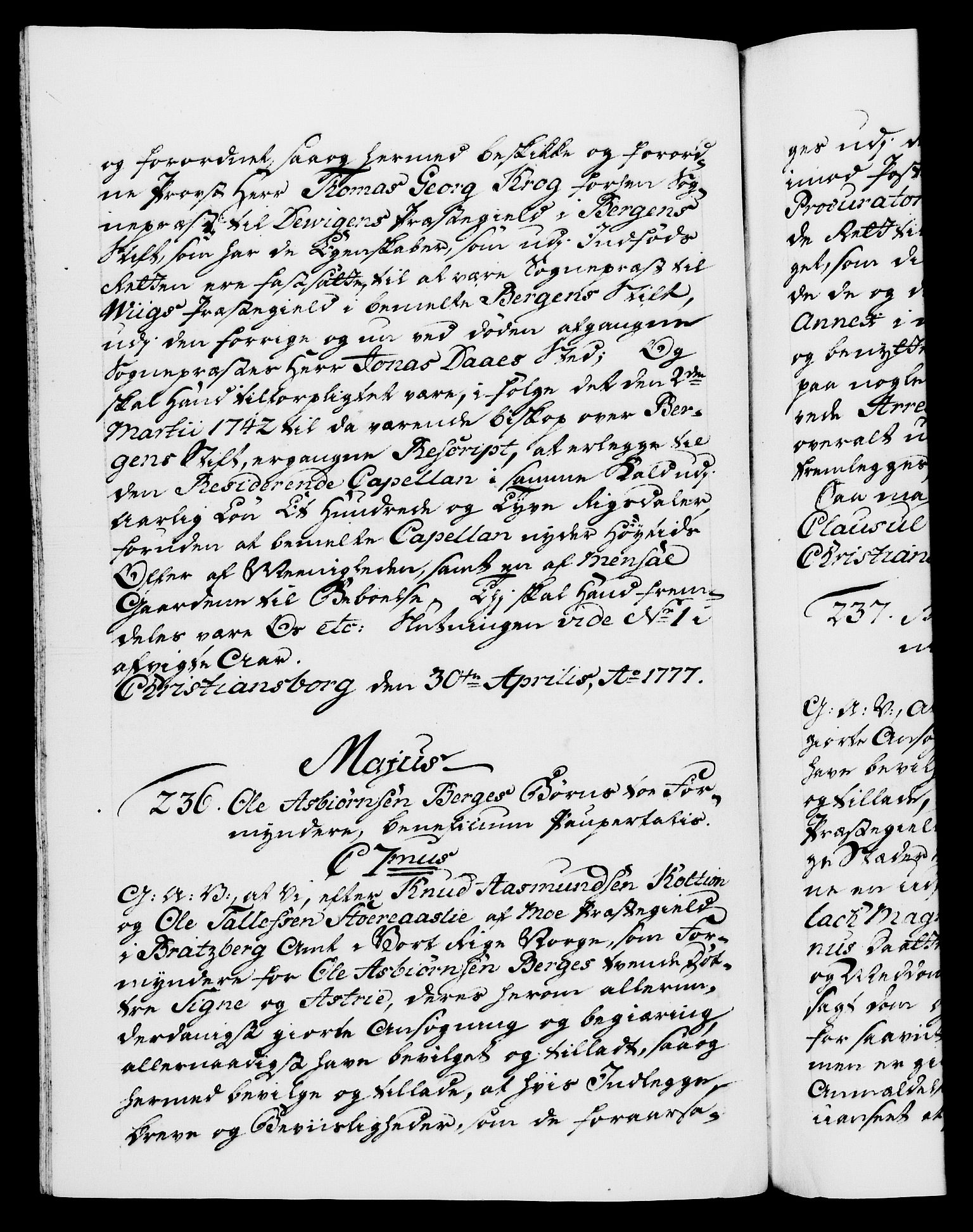 Danske Kanselli 1572-1799, RA/EA-3023/F/Fc/Fca/Fcaa/L0047: Norske registre, 1776-1778, s. 480b