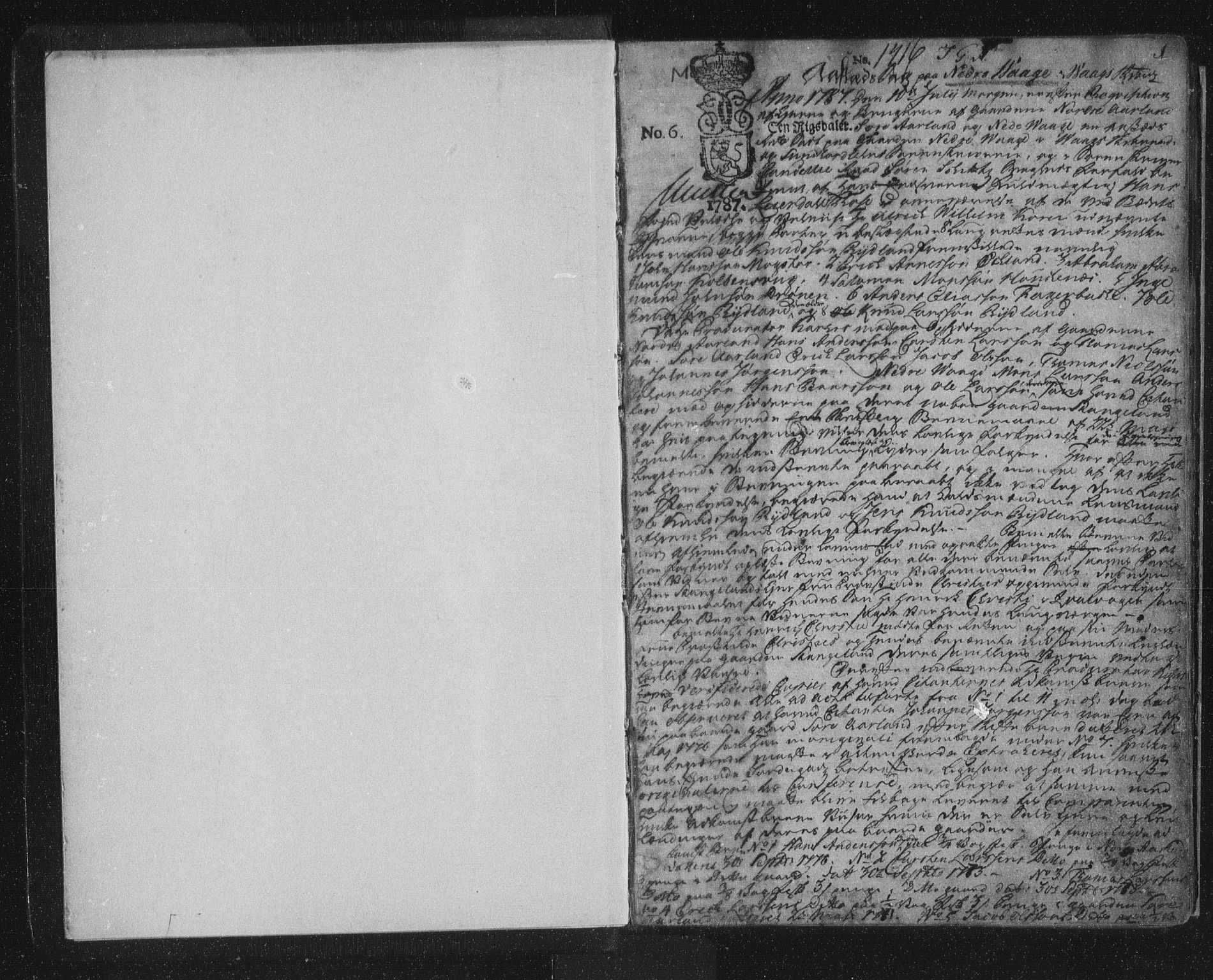 Sunnhordland sorenskrivar, AV/SAB-A-2401/1/F/Faa/L0043: Tingbøker, 1787-1792, s. 0b-1a
