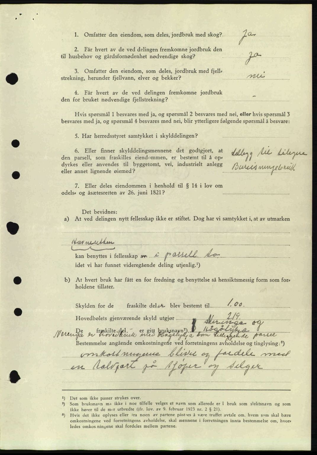 Hadeland og Land tingrett, SAH/TING-010/H/Hb/Hbb/L0081: Pantebok nr. A81, 1941-1941, Dagboknr: 63/1941