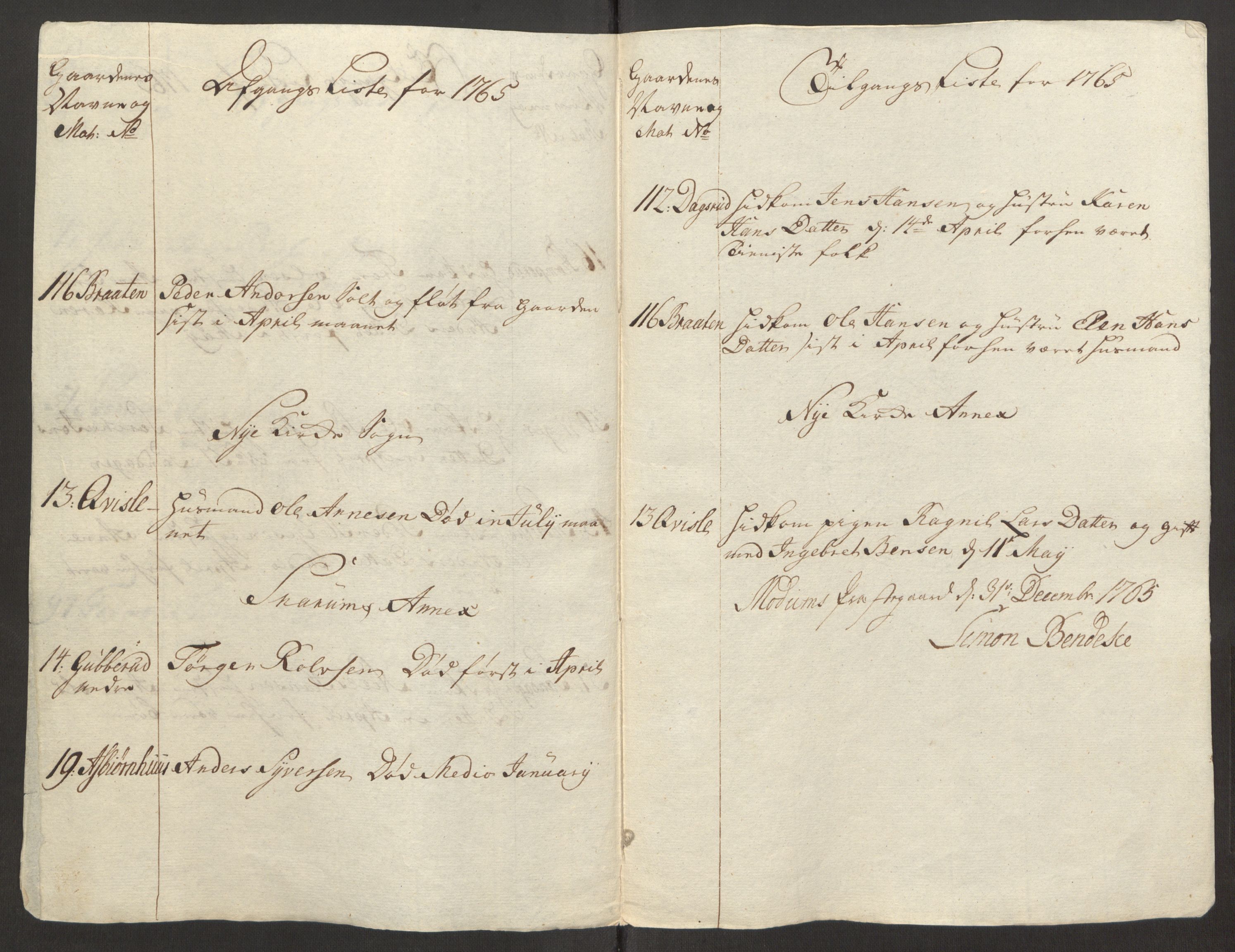 Rentekammeret inntil 1814, Reviderte regnskaper, Fogderegnskap, RA/EA-4092/R31/L1834: Ekstraskatten Hurum, Røyken, Eiker, Lier og Buskerud, 1765, s. 431