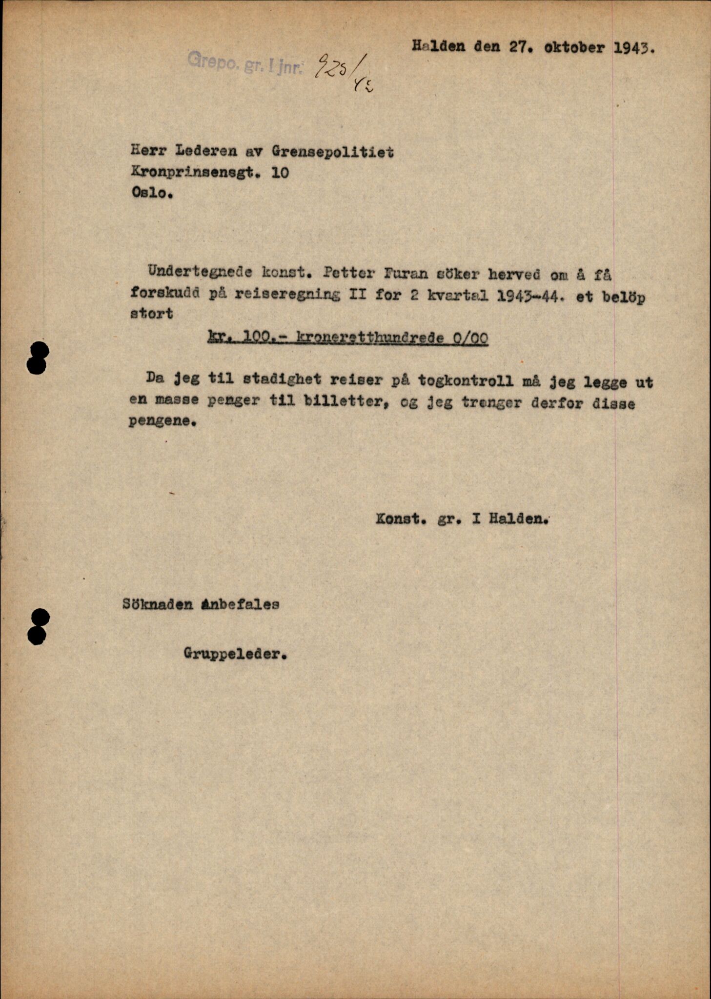 Forsvarets Overkommando. 2 kontor. Arkiv 11.4. Spredte tyske arkivsaker, AV/RA-RAFA-7031/D/Dar/Darc/L0006: BdSN, 1942-1945, s. 1186