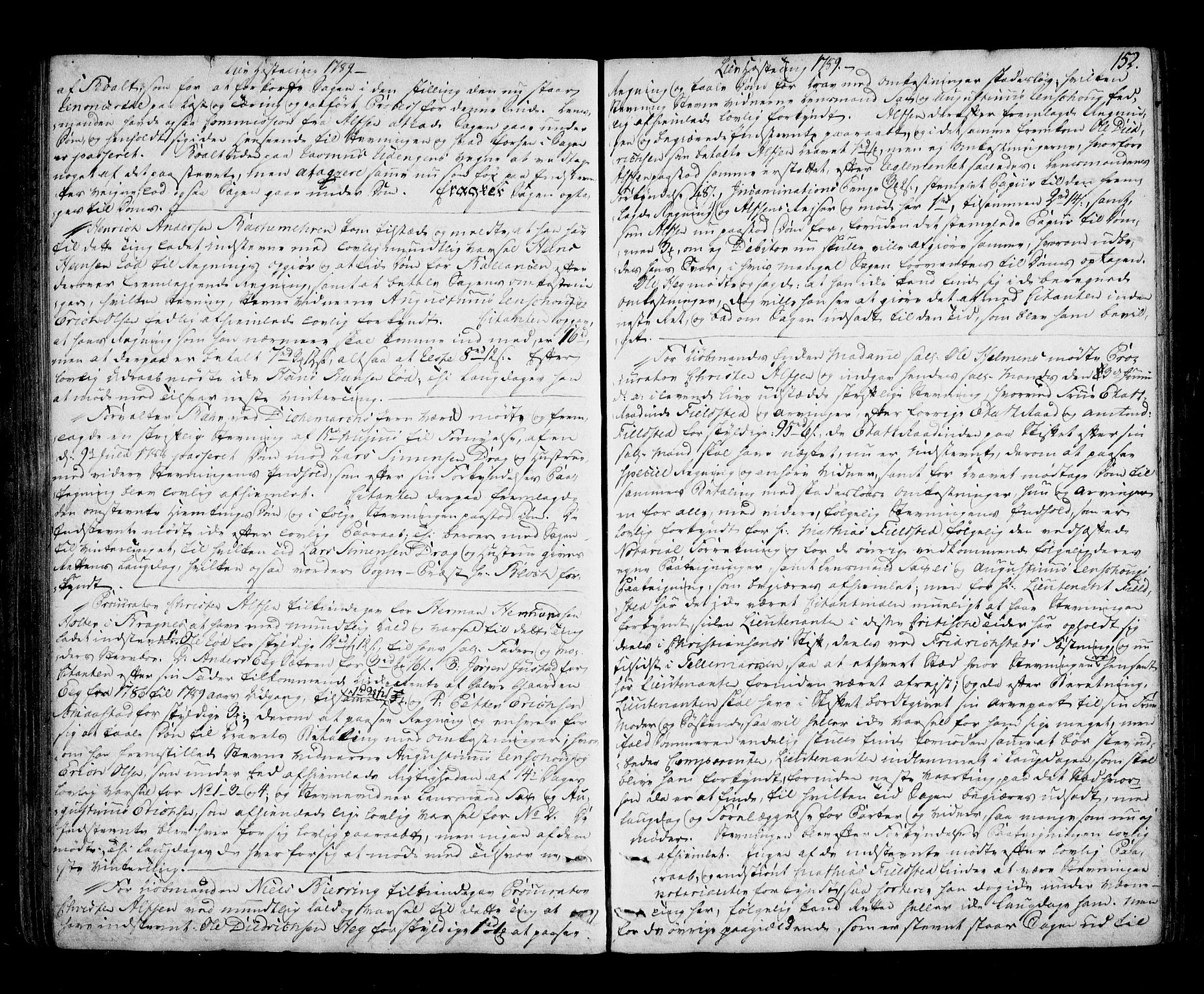 Lier, Røyken og Hurum sorenskriveri, AV/SAKO-A-89/F/Fa/L0059: Tingbok, 1788-1794, s. 152