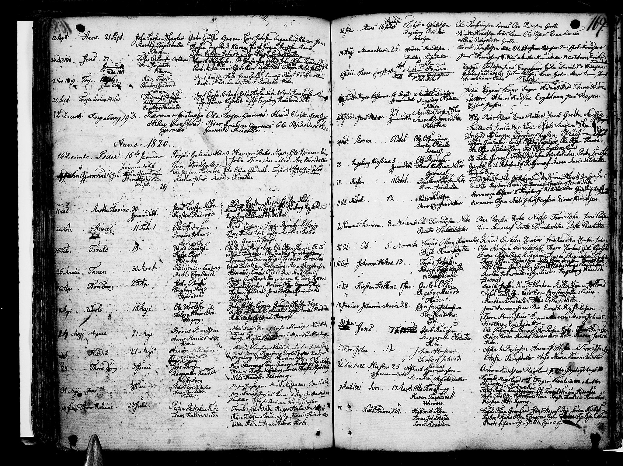 Risør sokneprestkontor, AV/SAK-1111-0035/F/Fb/L0002: Klokkerbok nr. B 2, 1747-1812, s. 169