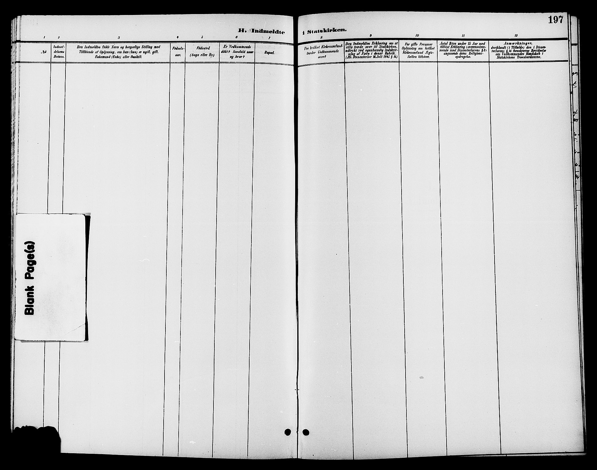 Jevnaker prestekontor, SAH/PREST-116/H/Ha/Hab/L0002: Klokkerbok nr. 2, 1896-1906, s. 197