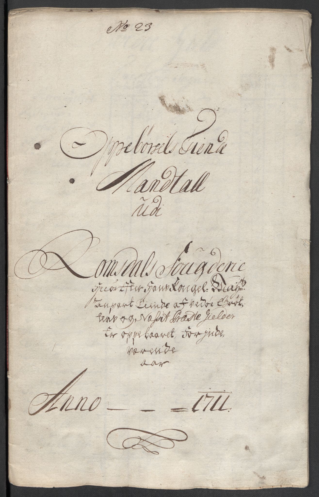Rentekammeret inntil 1814, Reviderte regnskaper, Fogderegnskap, AV/RA-EA-4092/R55/L3660: Fogderegnskap Romsdal, 1711, s. 385