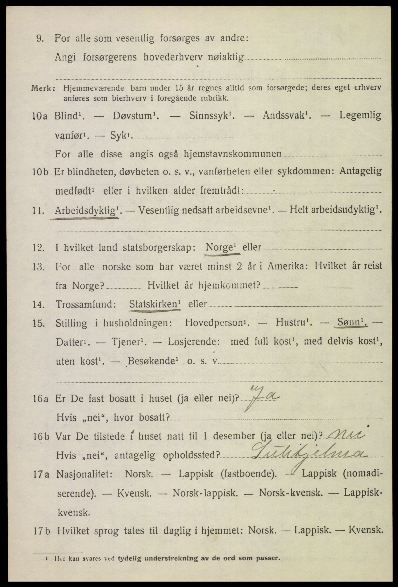 SAT, Folketelling 1920 for 1839 Beiarn herred, 1920, s. 1915