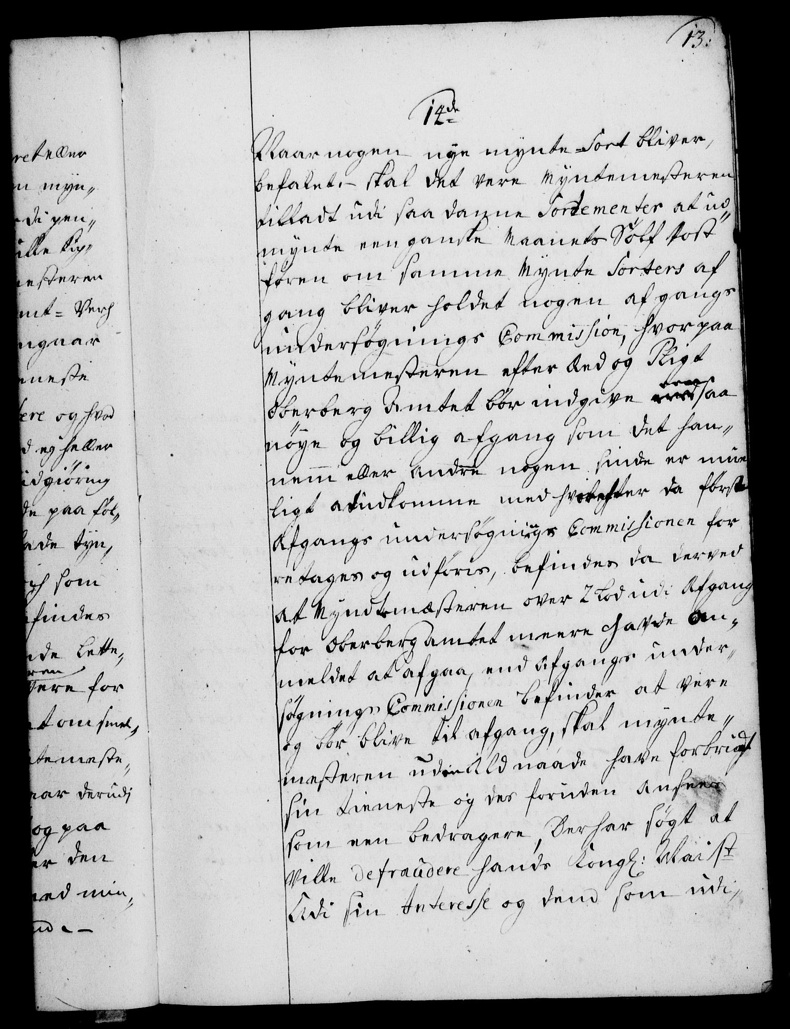 Rentekammeret, Kammerkanselliet, RA/EA-3111/G/Gg/Ggi/L0002: Norsk instruksjonsprotokoll med register (merket RK 53.35), 1729-1751, s. 13