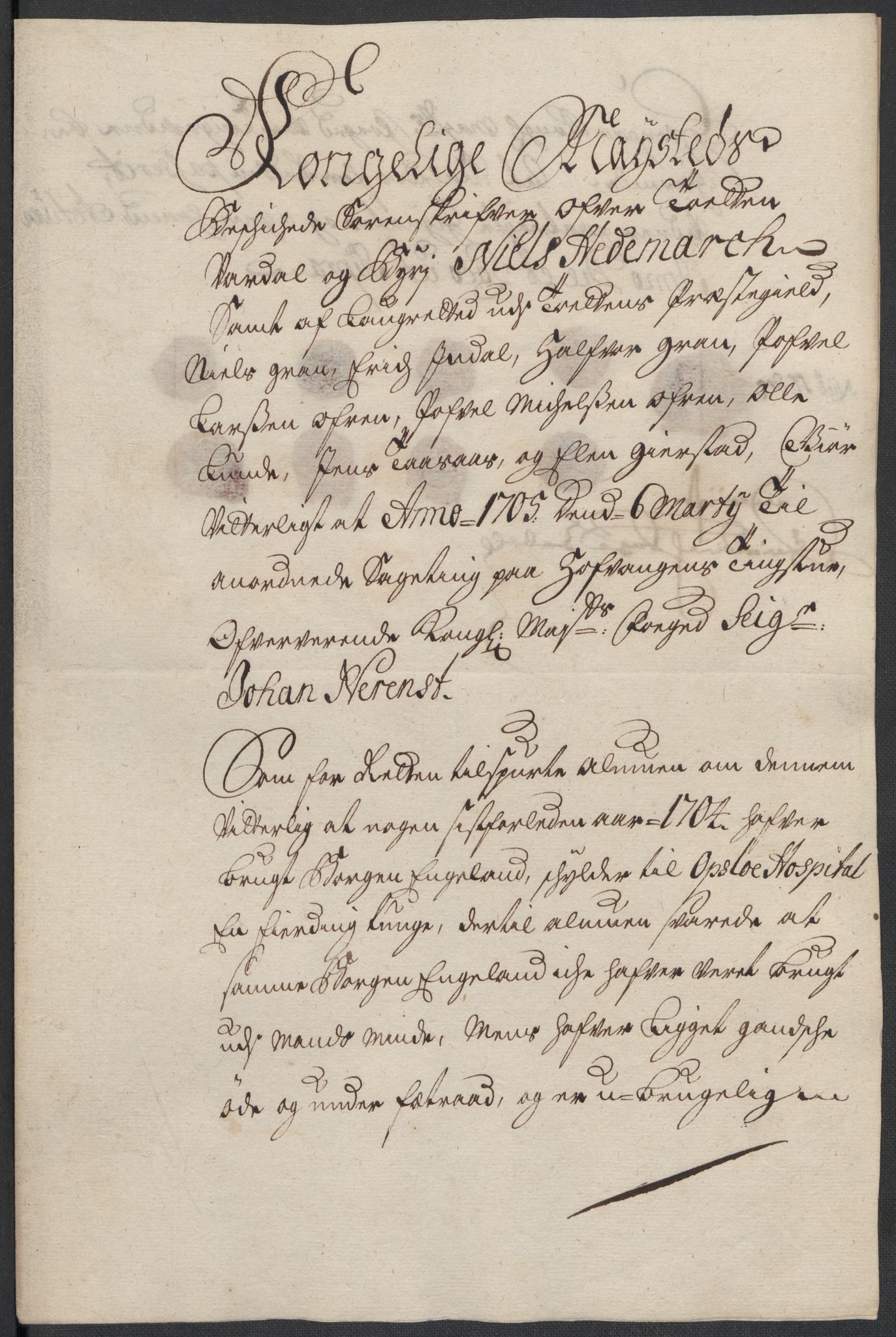 Rentekammeret inntil 1814, Reviderte regnskaper, Fogderegnskap, AV/RA-EA-4092/R18/L1302: Fogderegnskap Hadeland, Toten og Valdres, 1704, s. 487