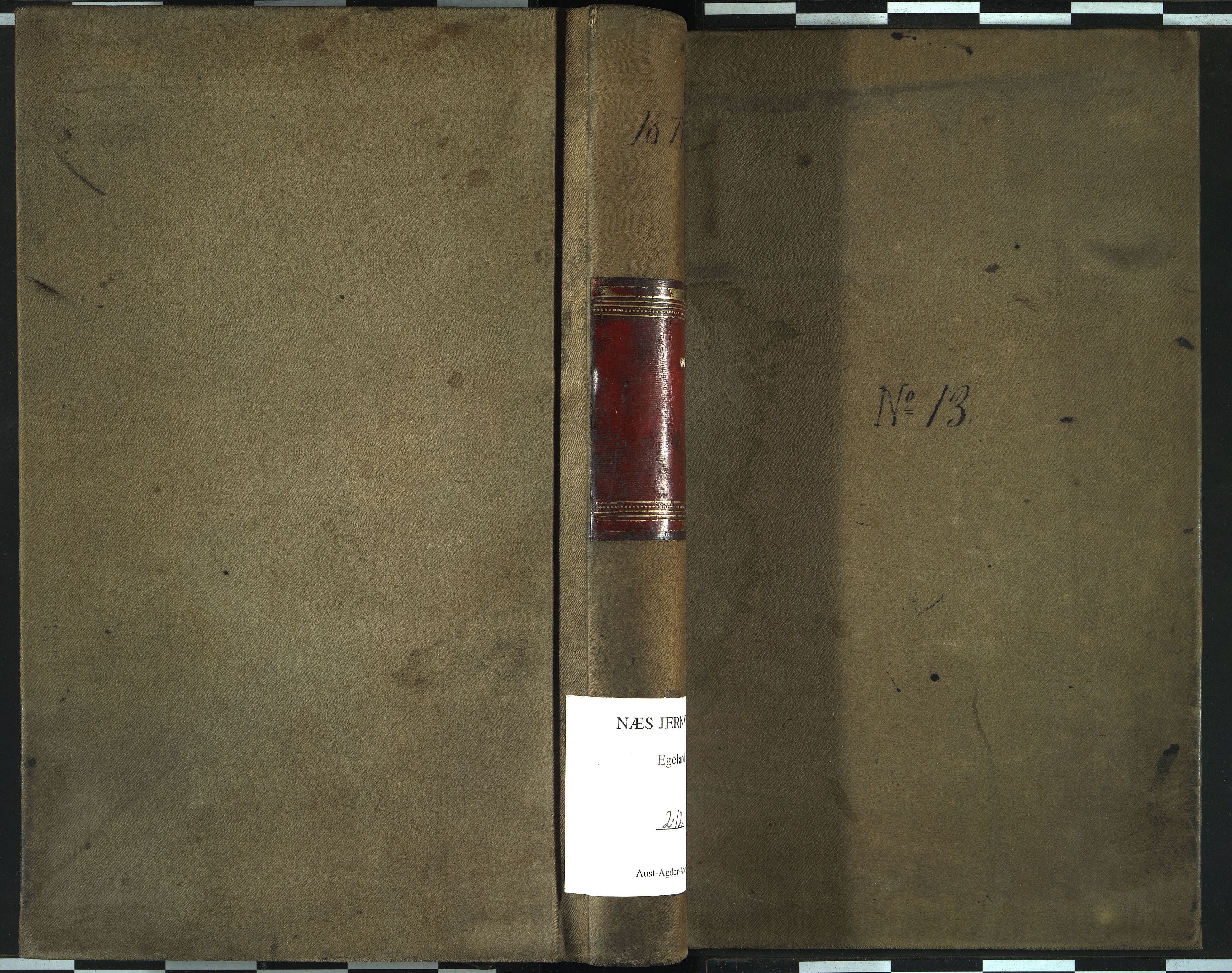 Egelands Verk, NESJ/NJM-002/02/L0012: Hovedbok (reg. på personer), 1877