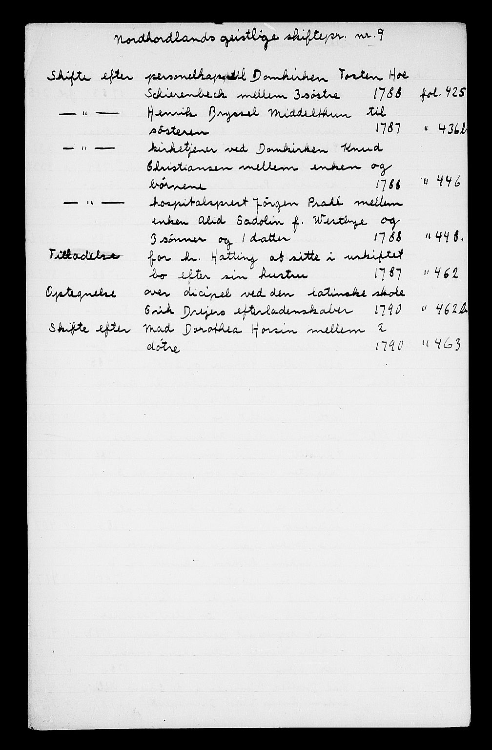 Nordhordland prosti , AV/SAB-A-99915, 1773-1790